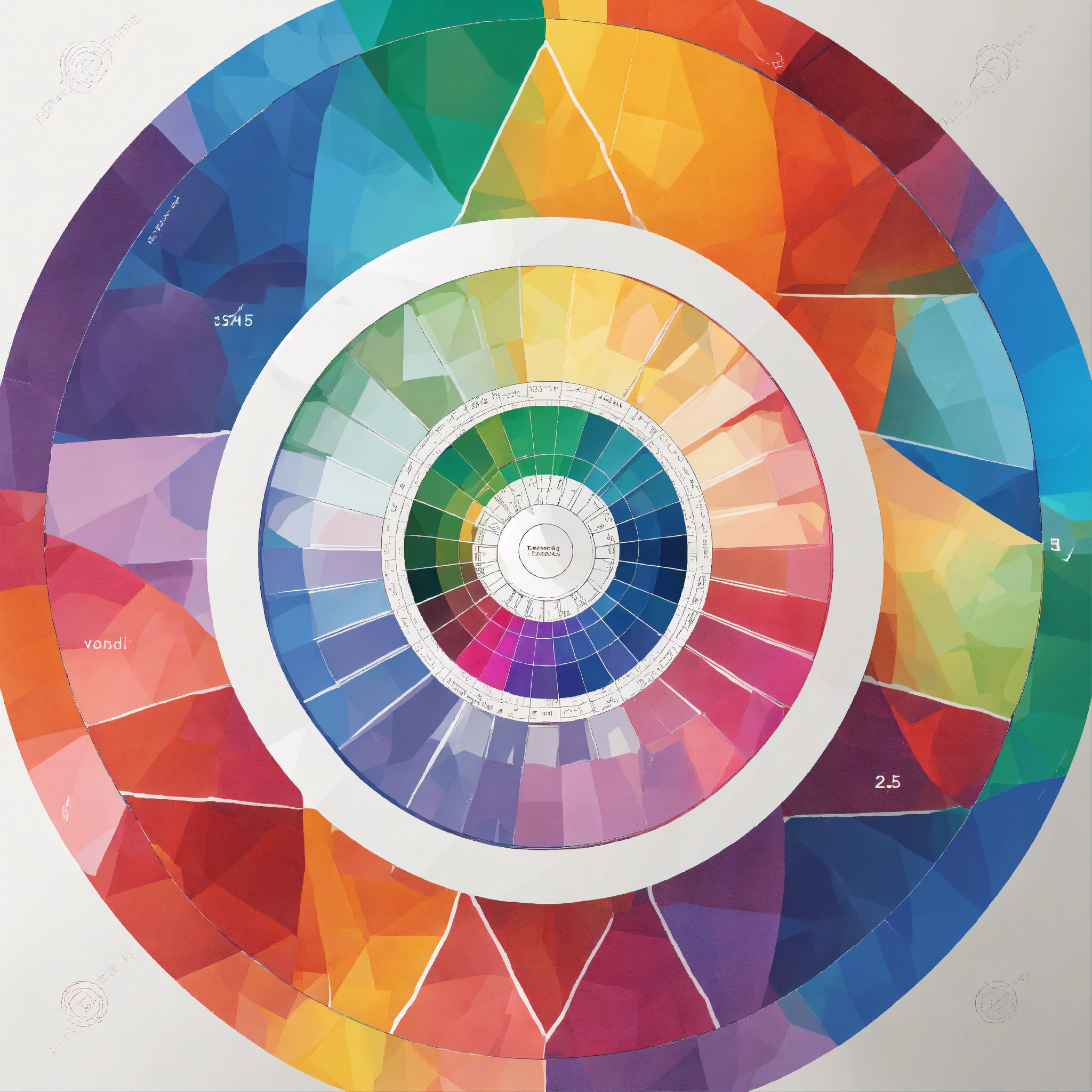 Lexica - One SIMPLE conventional color-wheel in 'white background' in ...