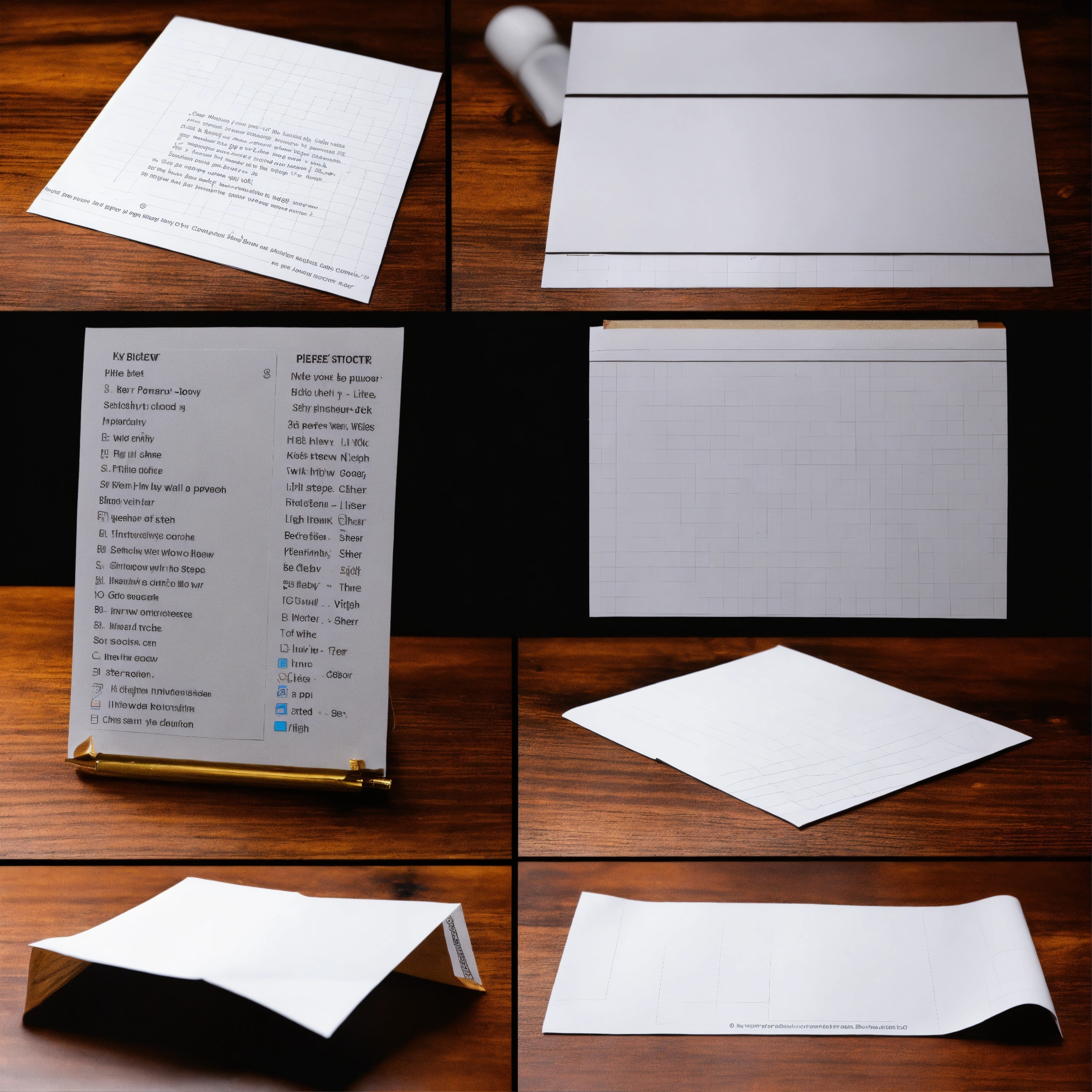 Lexica - Little sheet of paper with step-by-step instruction on the ...