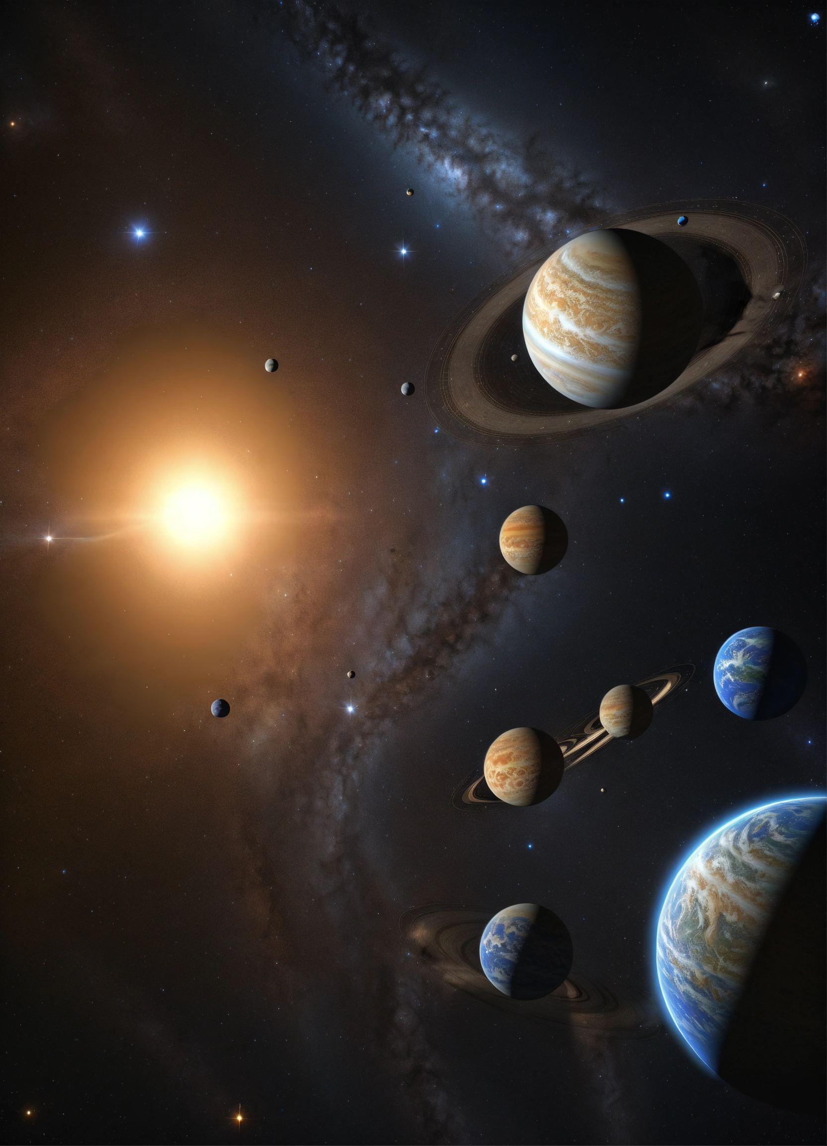 Lexica - Photorealistic image of a solar system