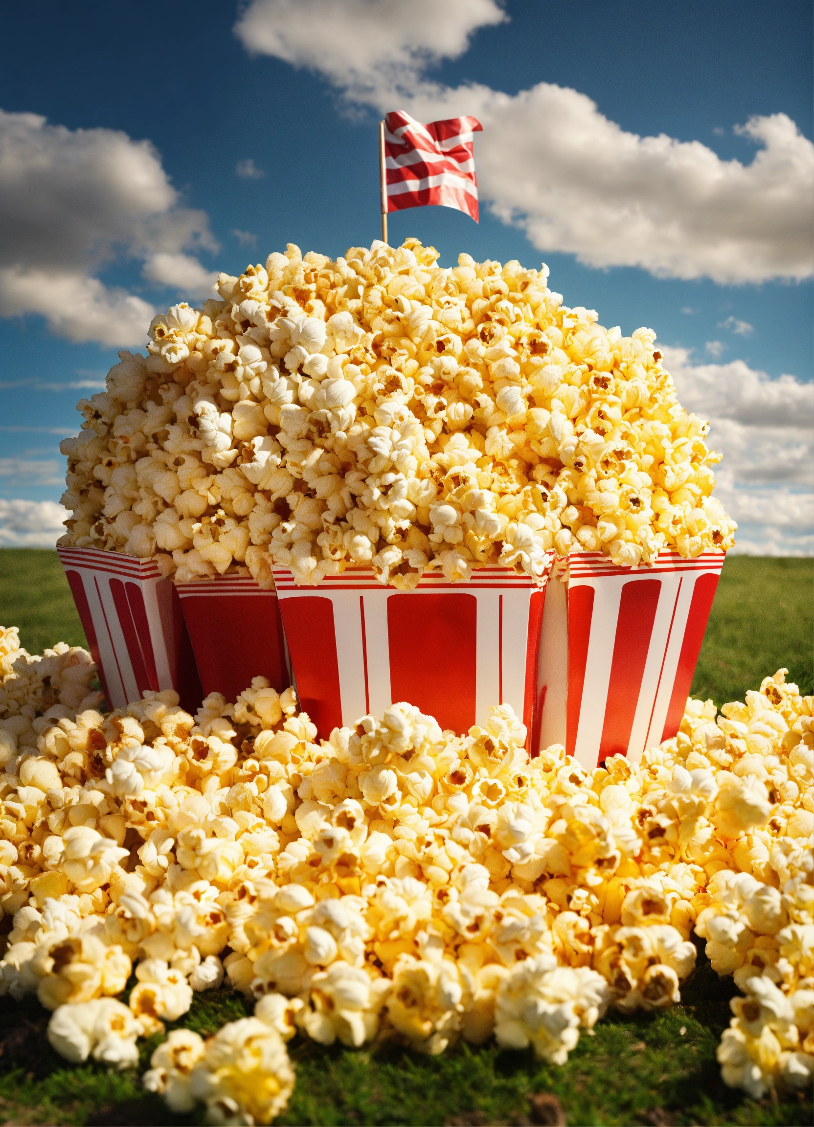 Lexica - Pentegon about to be crushed by giant popcorn