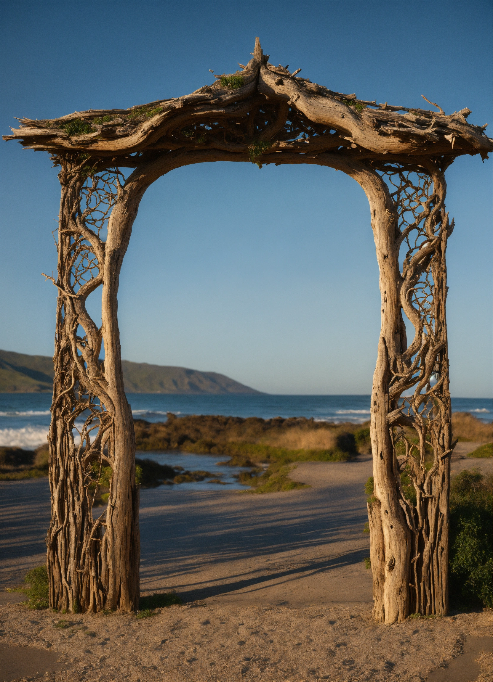 Lexica - An ancient driftwood gate hand made meditative sculptured in ...