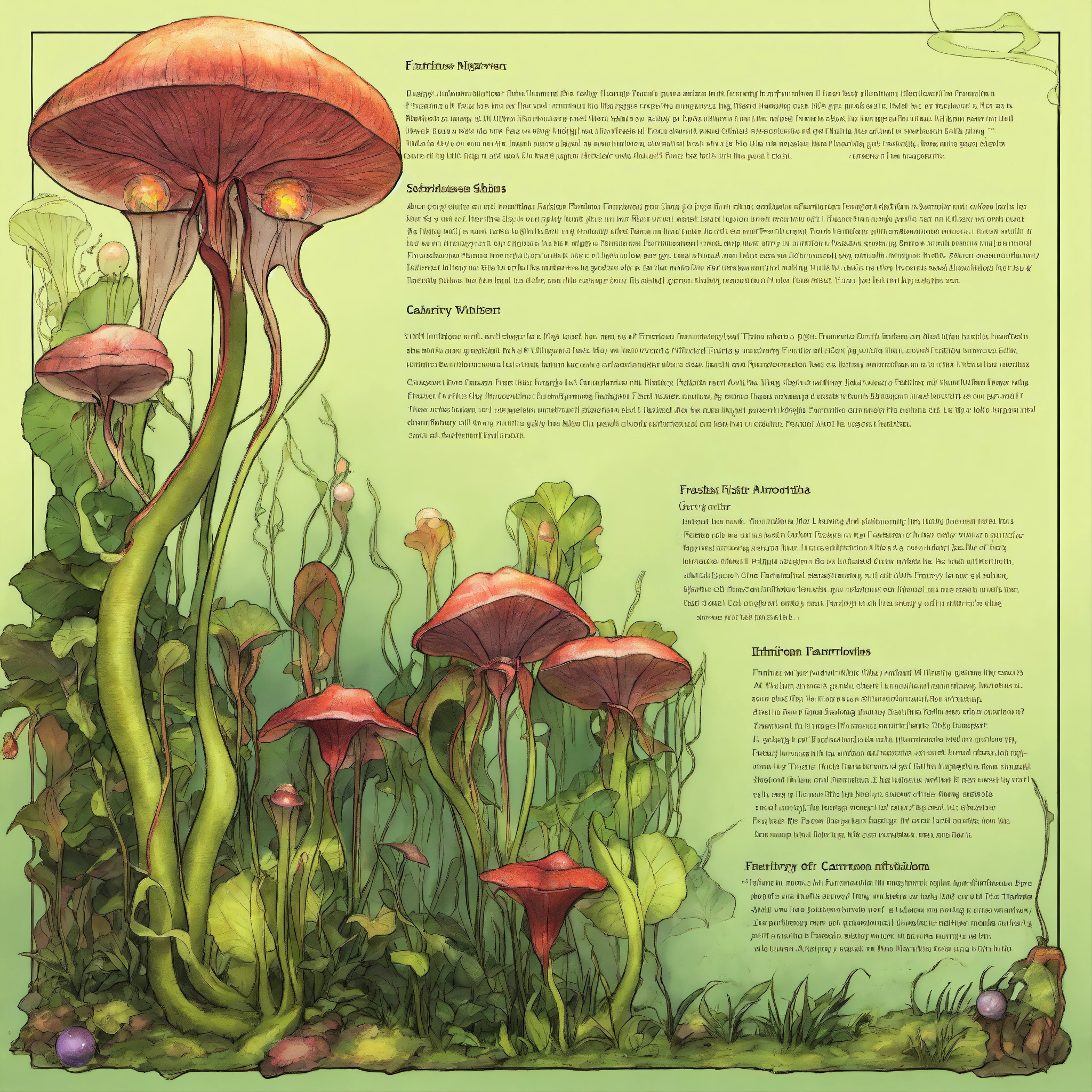 Lexica - Information sheet with different FANTASY, FANTASY, FANTASY ...