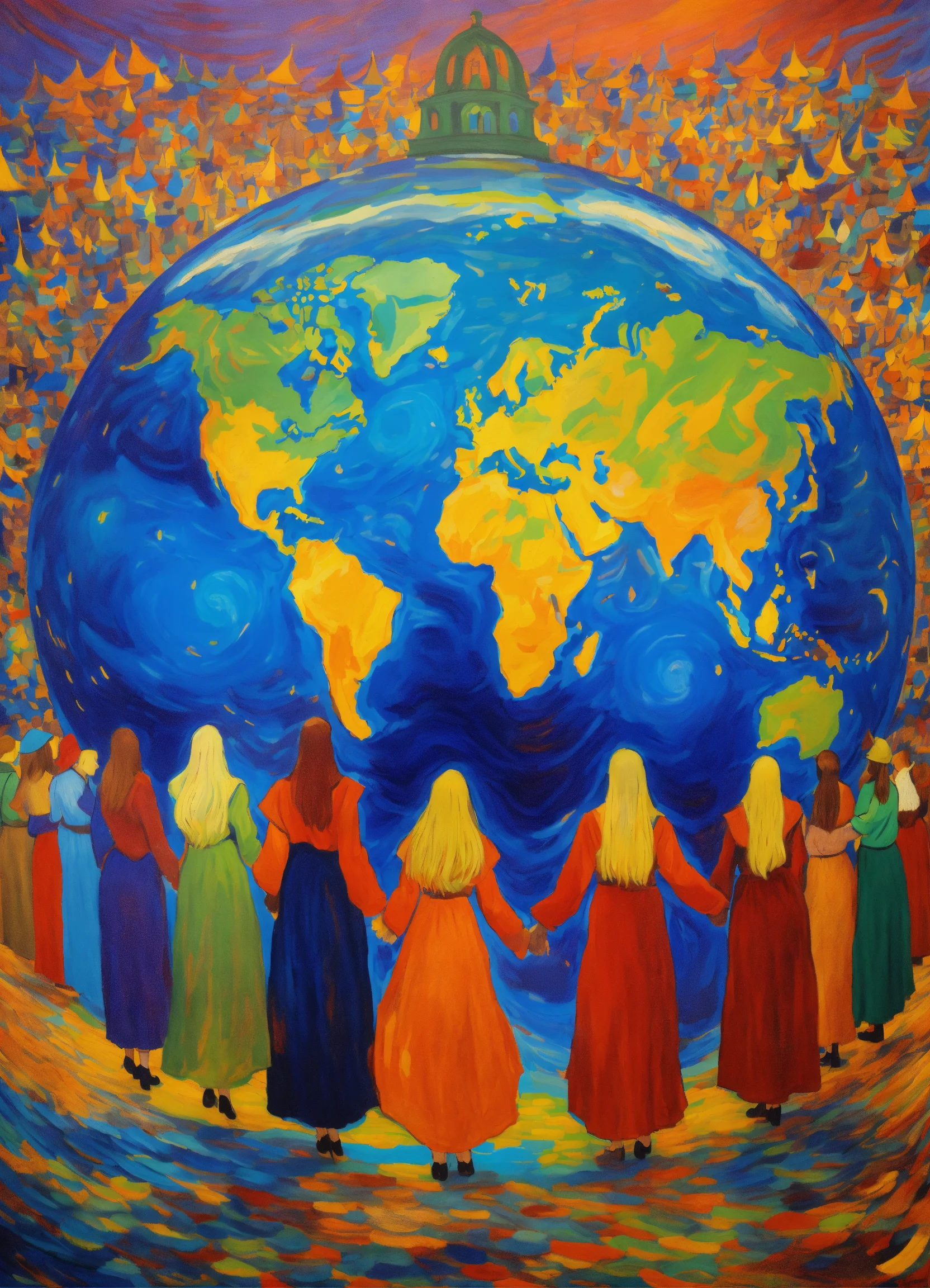 Lexica - Hundreds of Witches, people, around the world holding hands ...