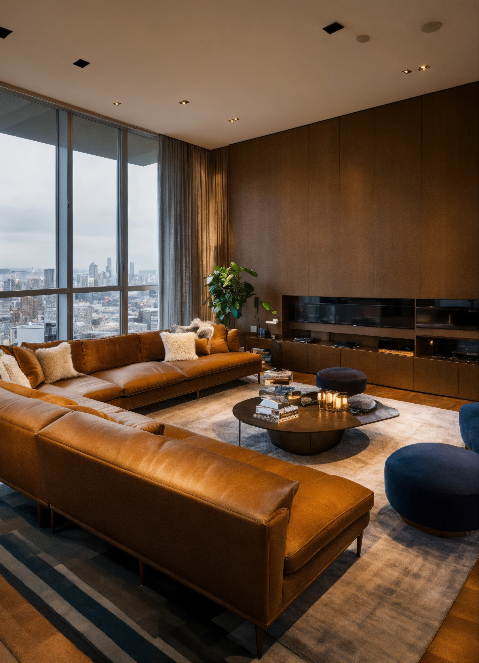 Lexica - High end living room in a penthouse apartment