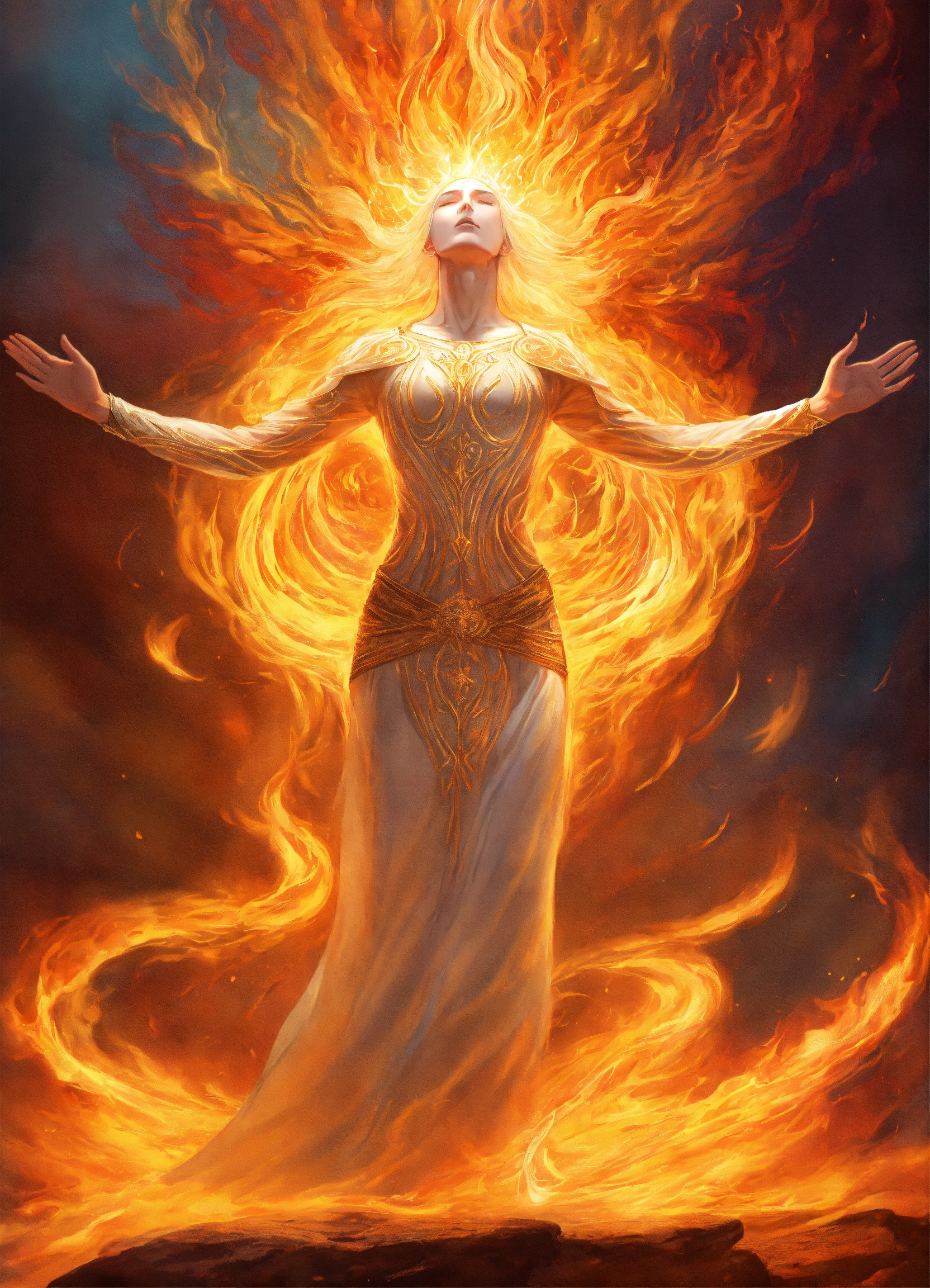 Lexica - Captivating design, spirit man ascend, The spirit being's arms ...
