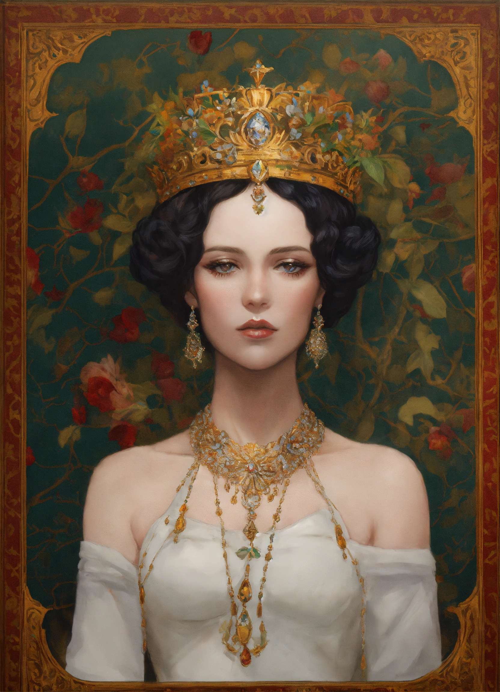 Lexica - Queen in reference style,White skin