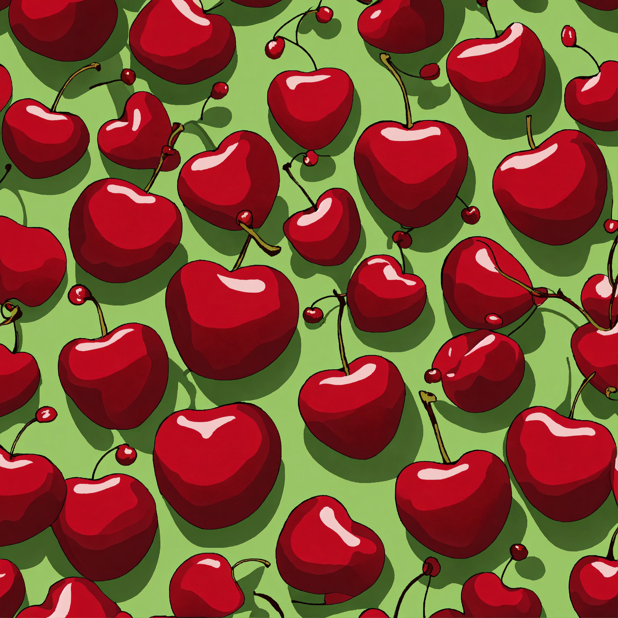 Lexica - Repeating pattern of an Artistic render of the text 'Cherry ...