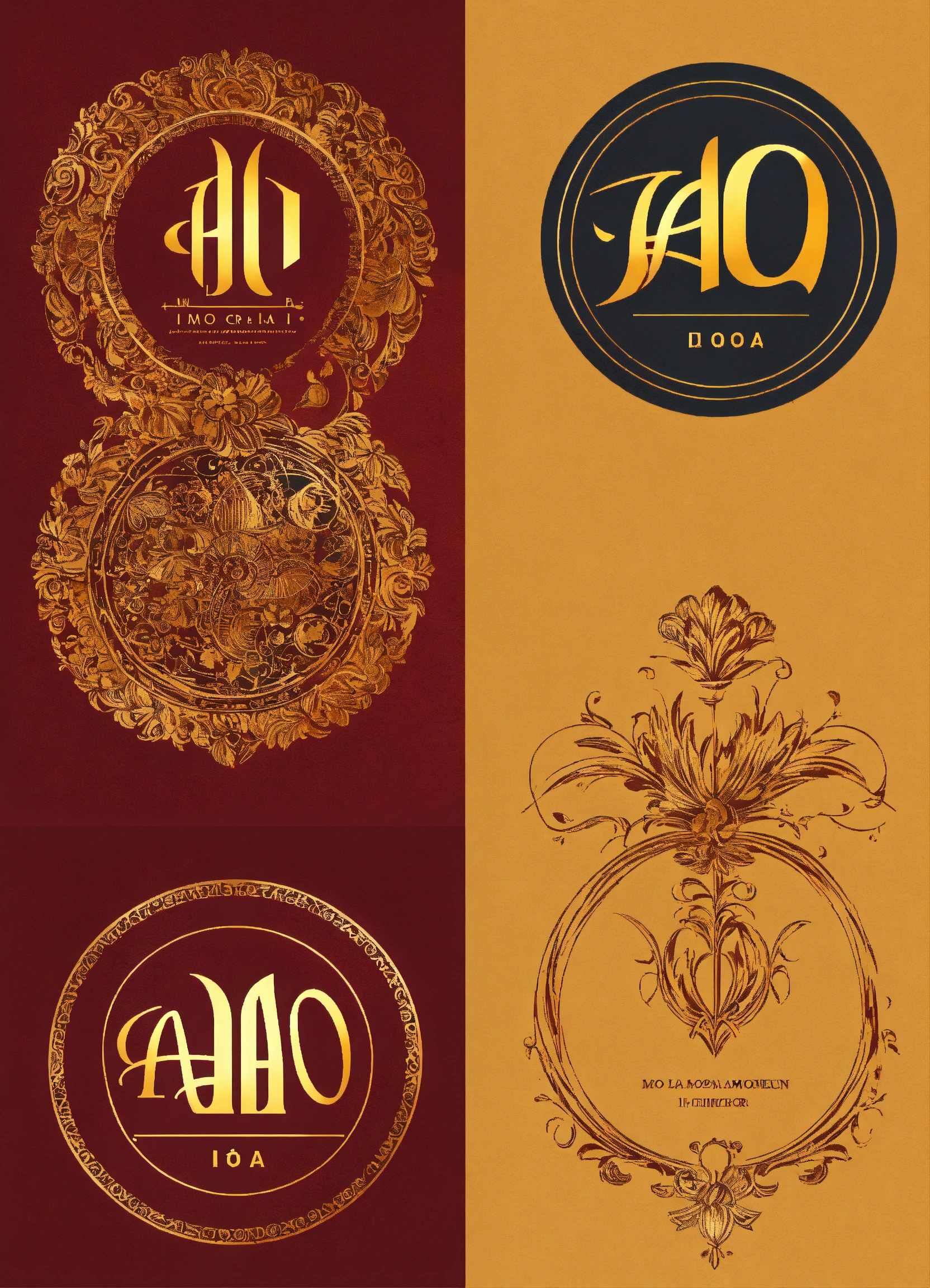 Lexica - Create a logo for initials IAO. Make it modern.