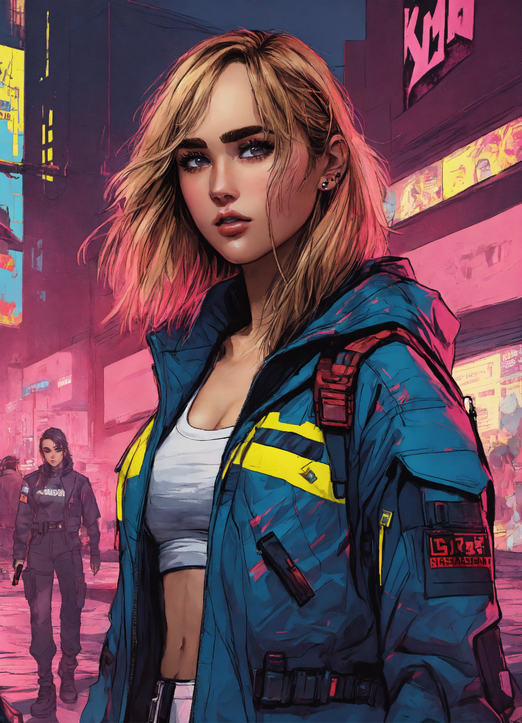 Lexica - Cyberpunk suki Waterhouse from Assassin Nation, jacket and ...