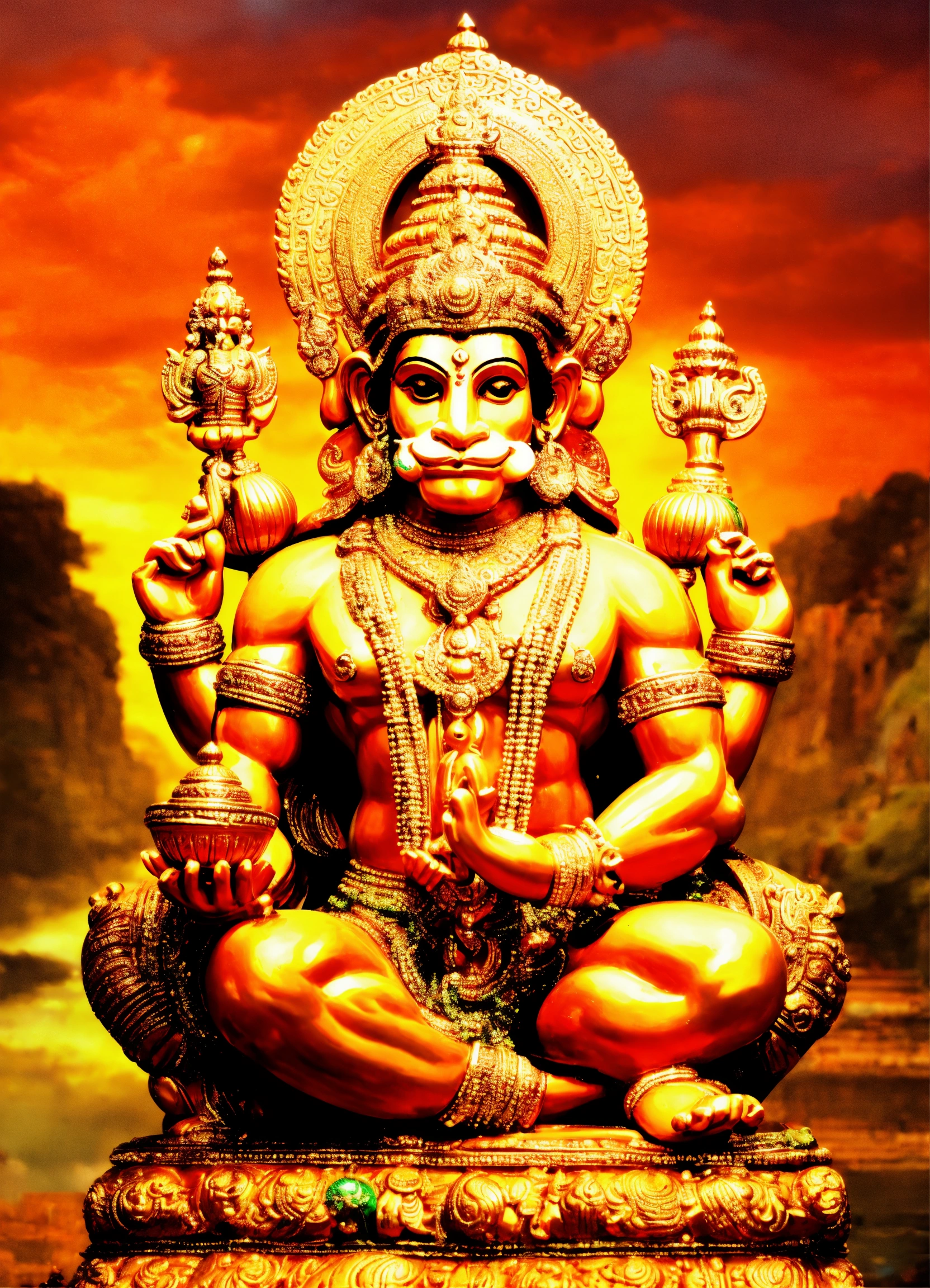 Lexica - Hanuman statue