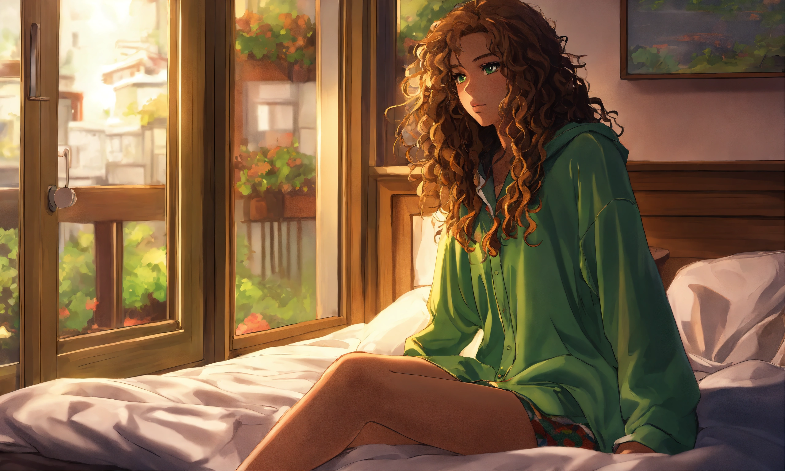 Lexica - Anime; cartoon; ultra realistic; 4K, mixed race, green eyes ...