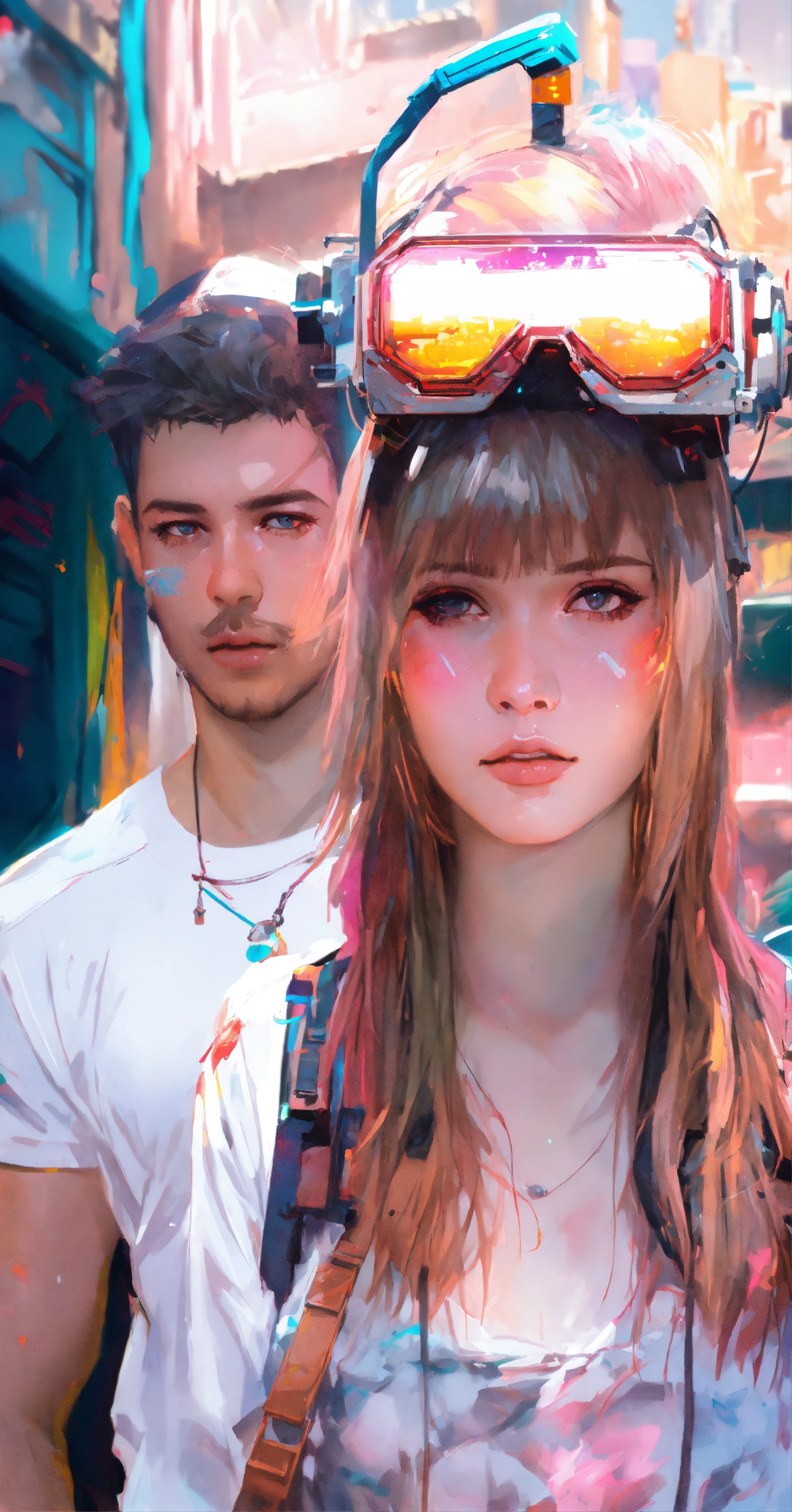 Lexica - Yberpunk futuristic neon operator, by ismail inceoglu dragan ...