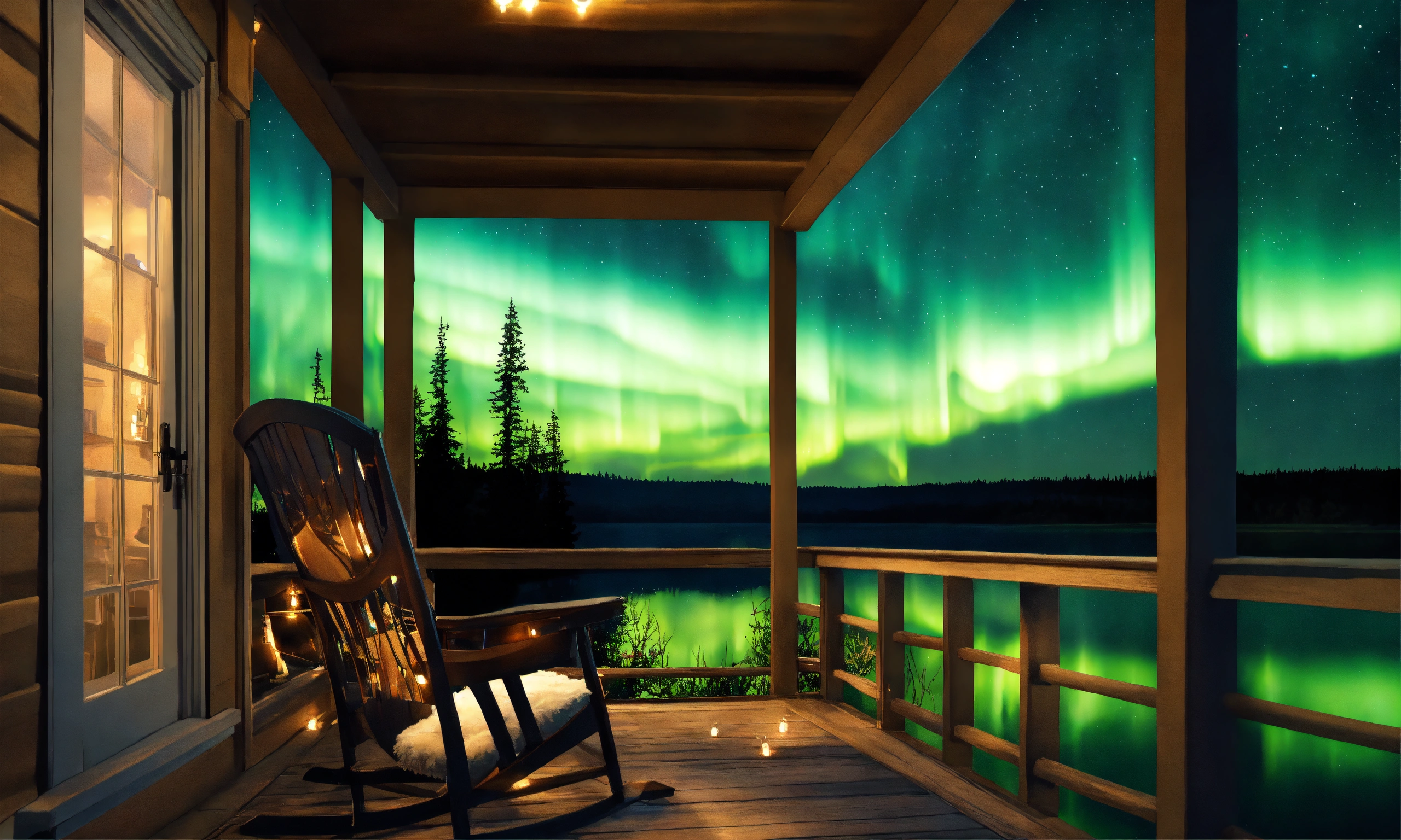 Lexica - Epic shot of very cozy porch with a ultra detailed and ultra ...