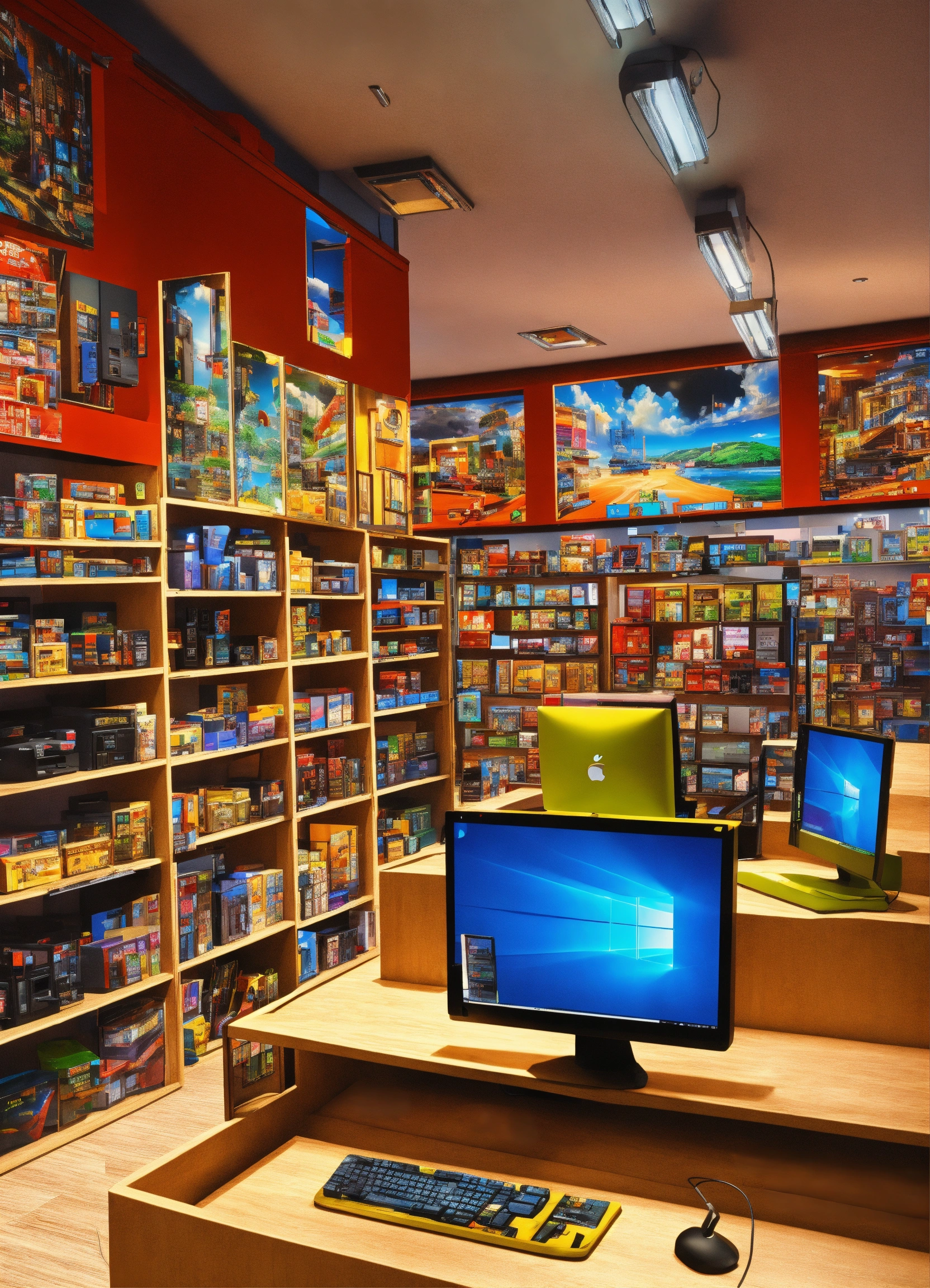 Lexica - Computer store 3D art