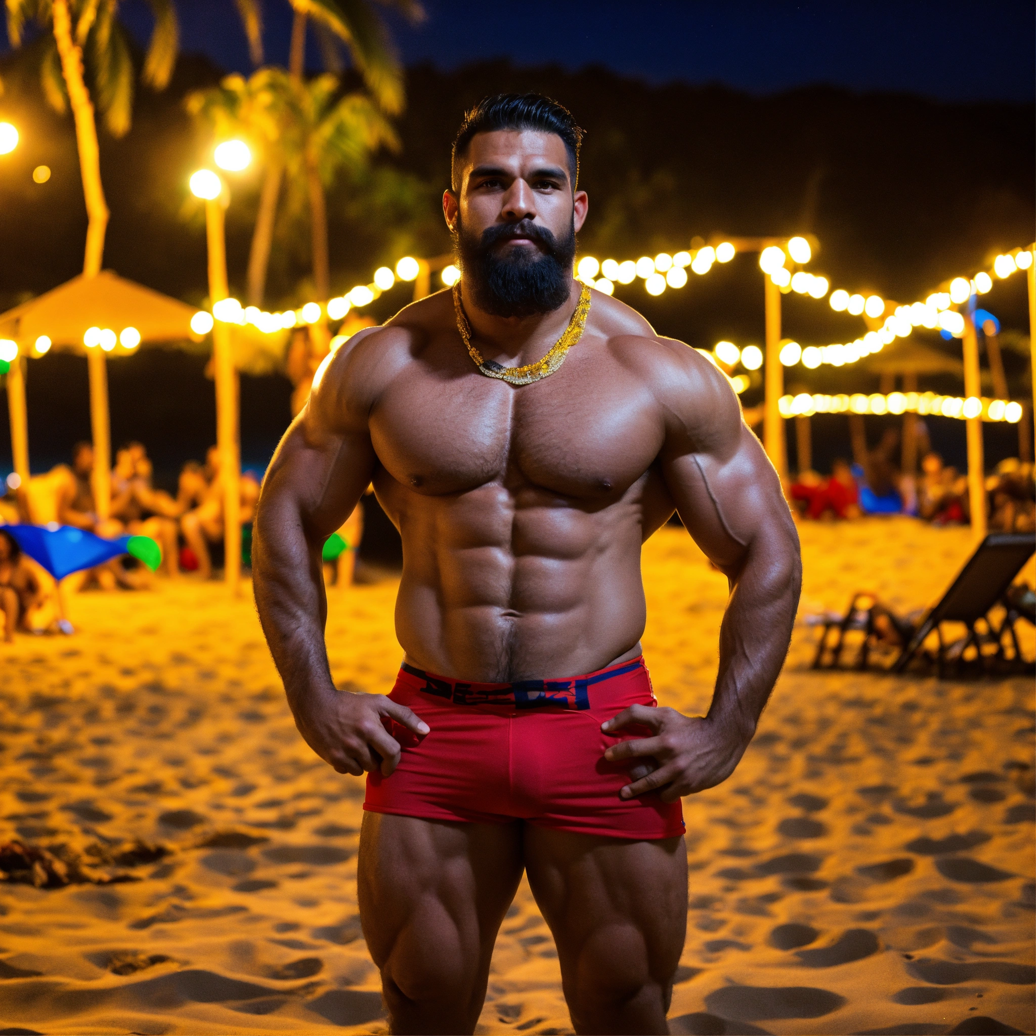 Lexica - 30-year-old hairy Costa Rican man with big muscles, big ...