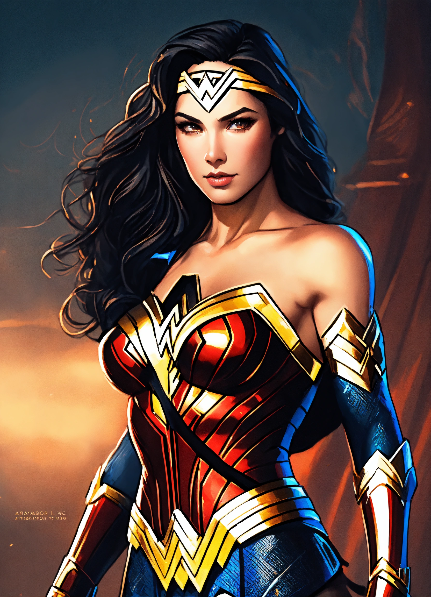 Lexica - Full potrait of Elegant graceful wonder woman ,full long ...