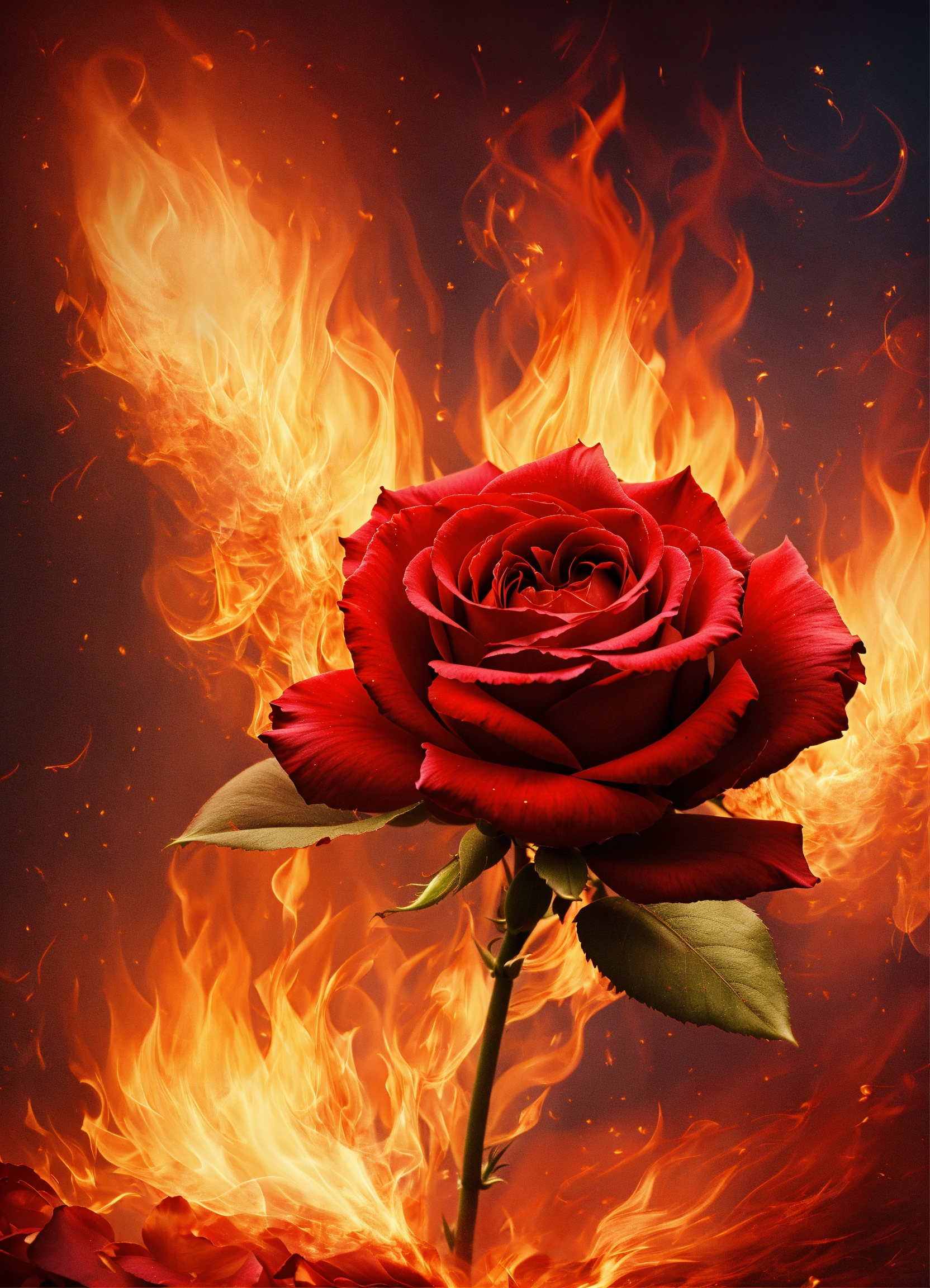 Lexica - Ignite your passion with this fiery wallpaper. A cluster of ...