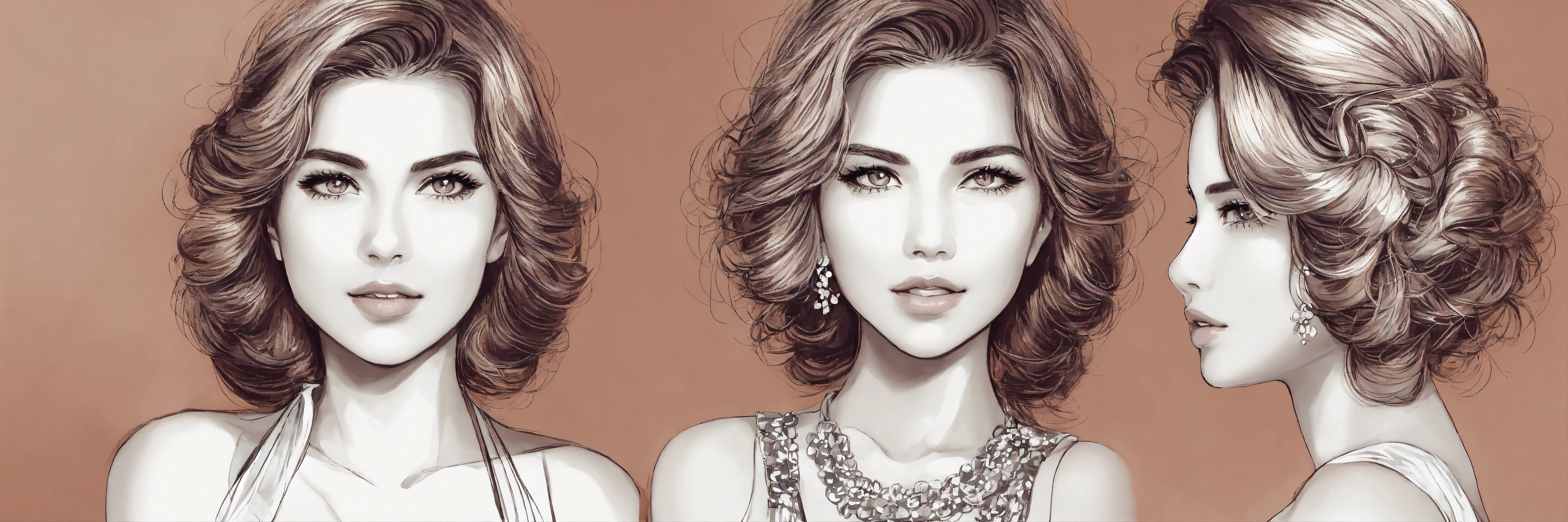 Lexica - Generate an image of a captivating woman with an air of ...