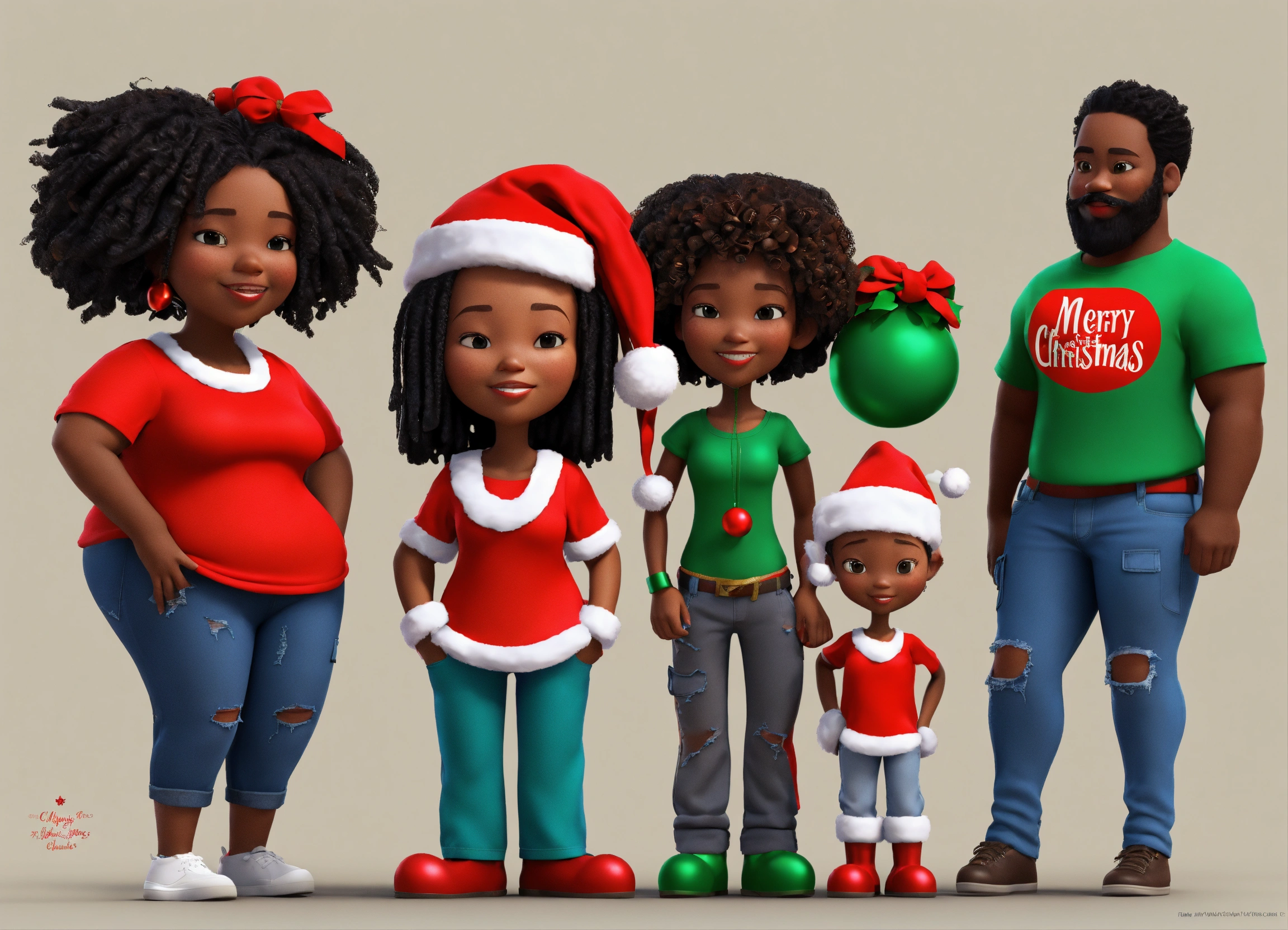 Lexica - 3D faceless art style of dark complexion African American ...