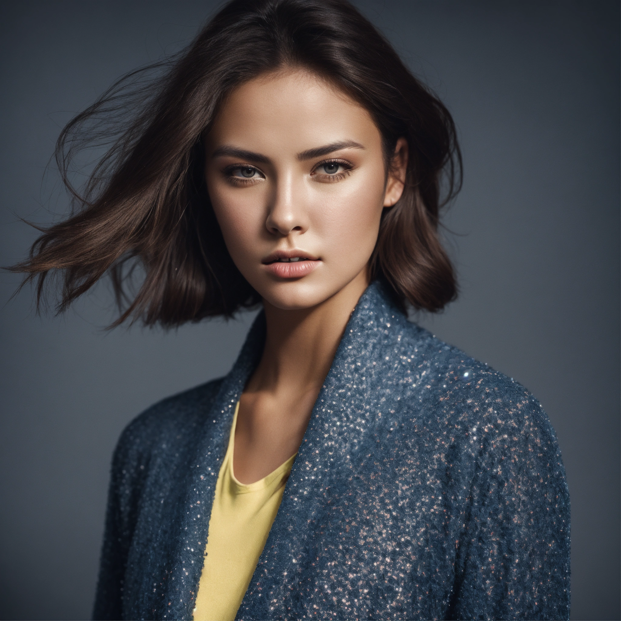 Lexica - Close up studio photo of a young yet stylish women, detailed ...
