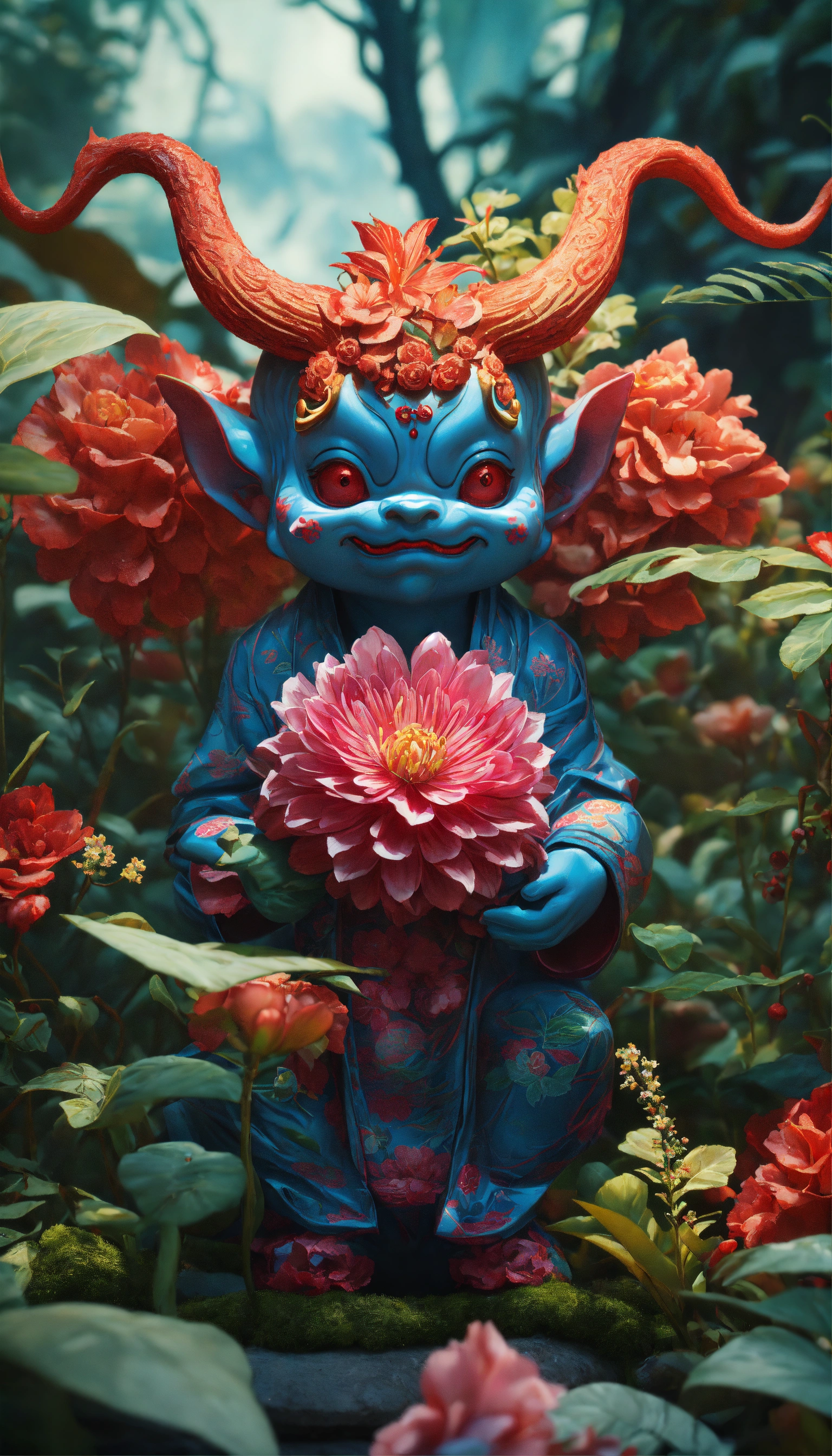 Lexica - Extremely Ultrarealistic Photorealistic 3D cute japanese demon ...
