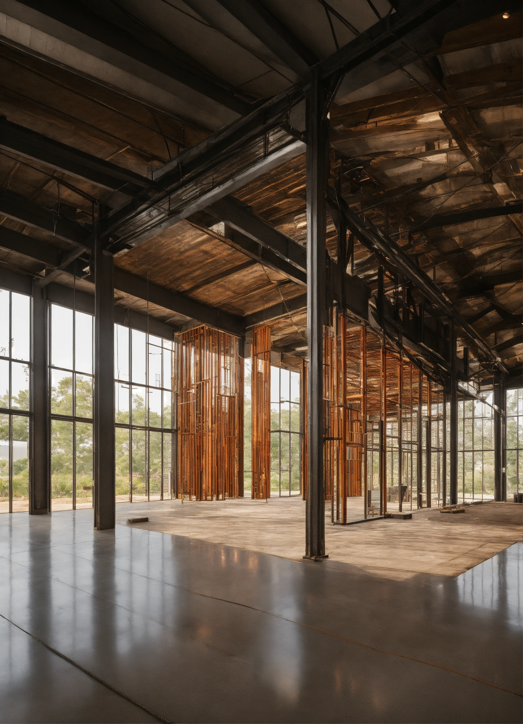 Curated visual reference: Picture Idea: Lexica Steel Structure Interior Design Showroom