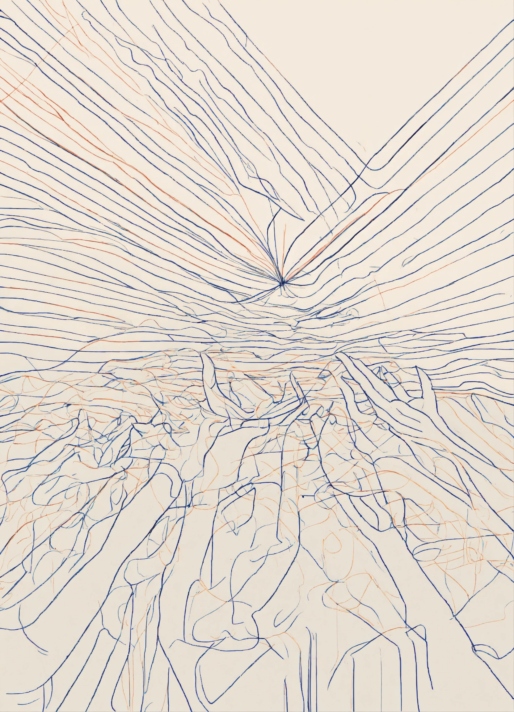 Lexica - Men hands, pencil art drawings, single line art, abstract ...