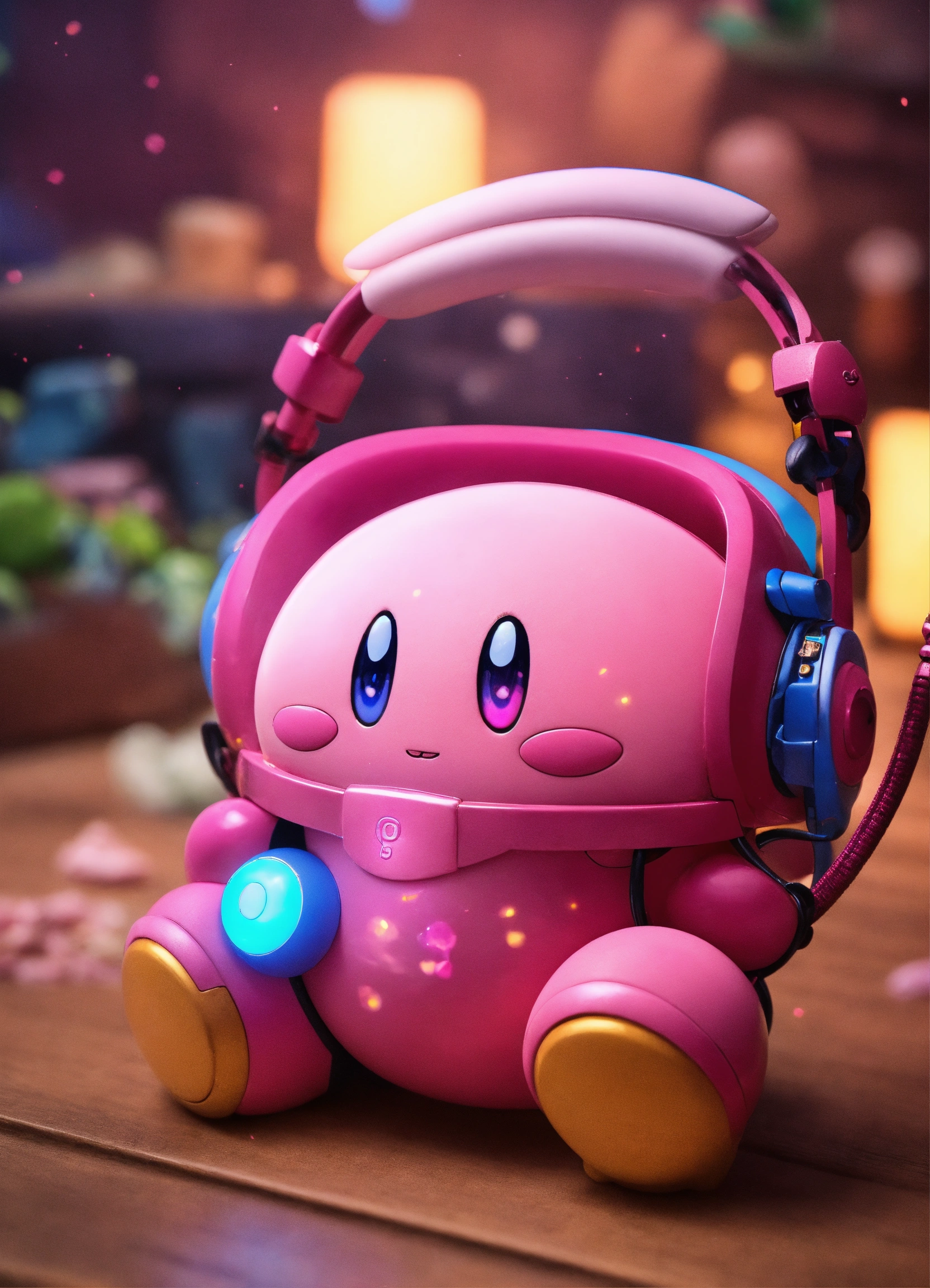 Lexica - A real photo of Cute Cyber Kirby