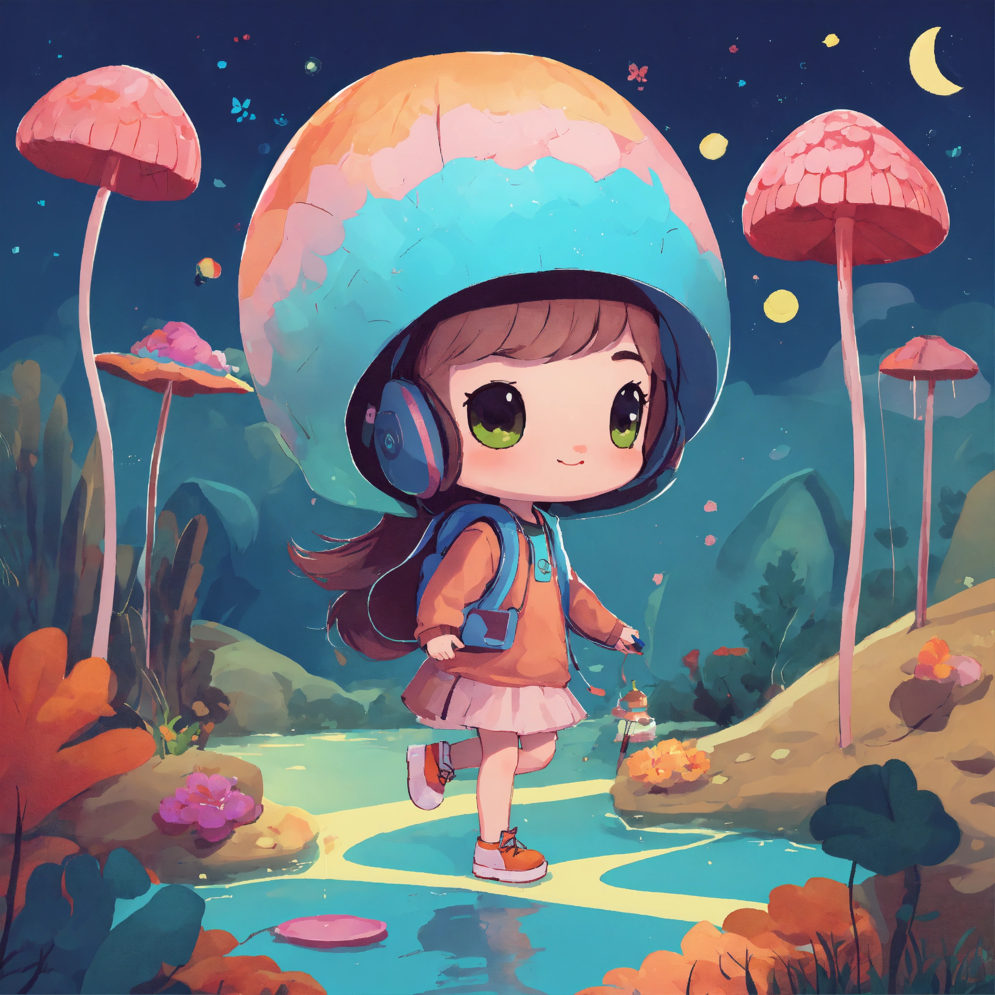 Lexica - Cute illustration in digital art style