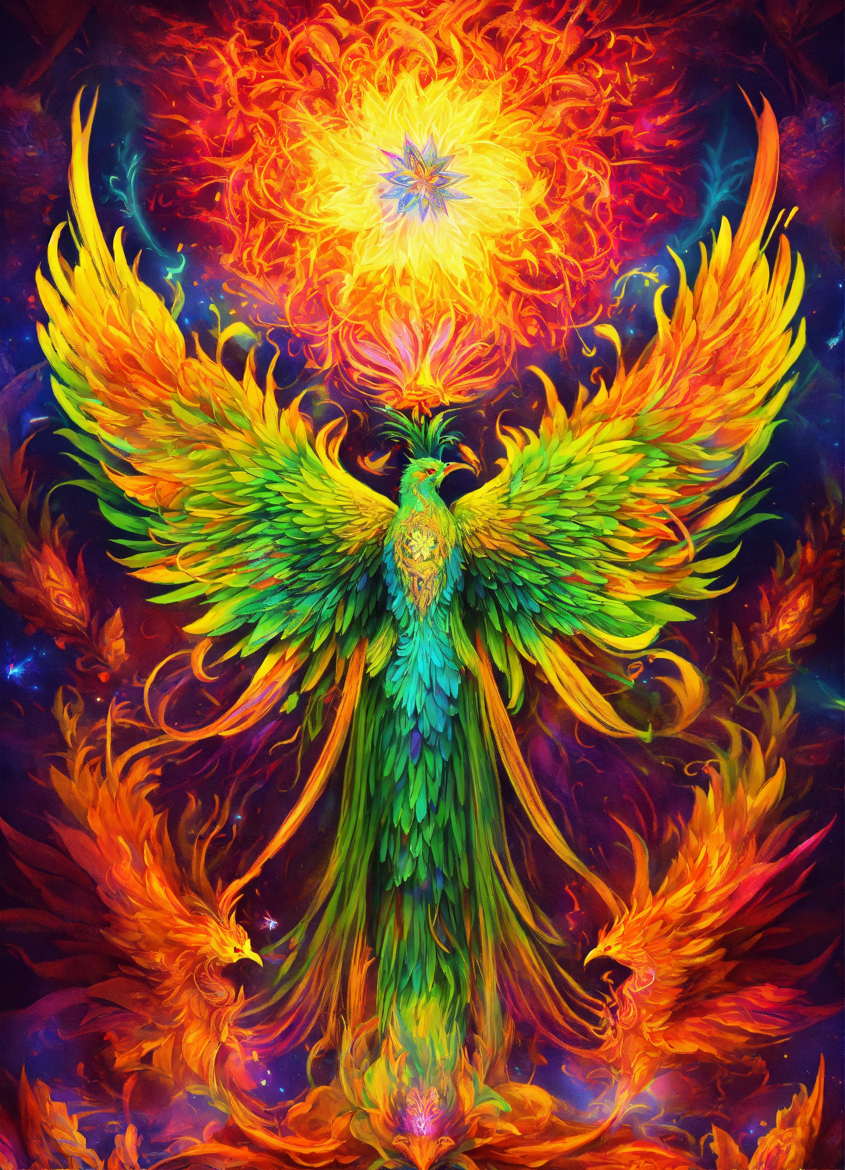 Lexica - Phoenix rising, ayahuasca medicine spirit, garden eden ...