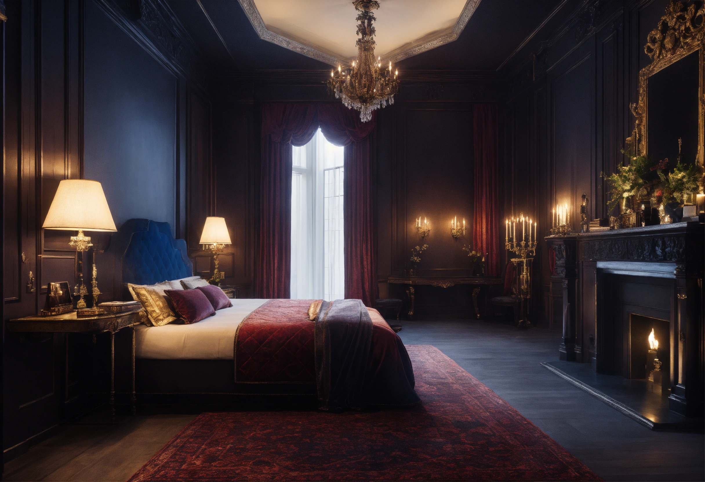 Lexica A dark modern manor lord room