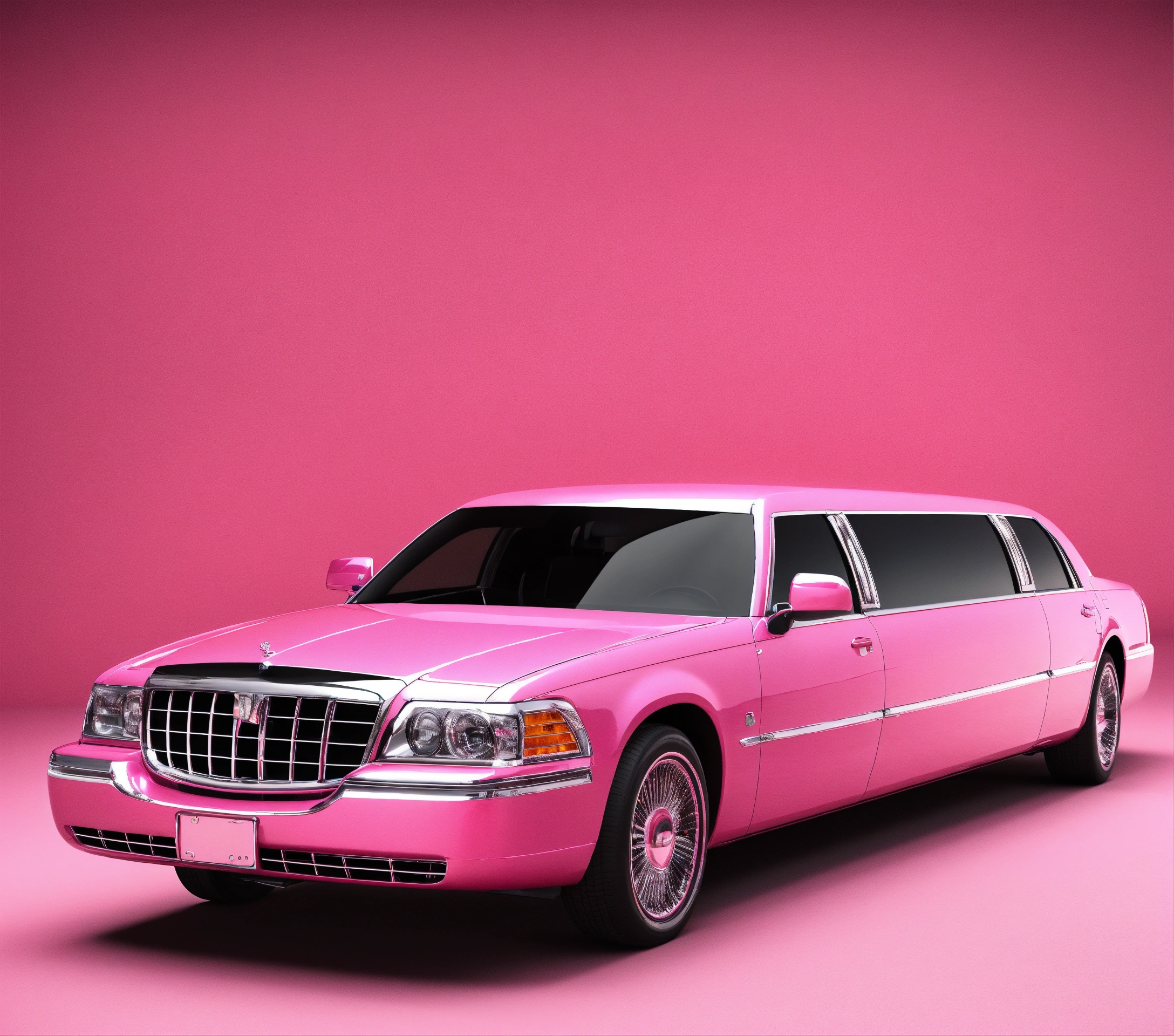 Lexica - Long pink limo, car rental, 3D, photo-realistic, 4K, high ...