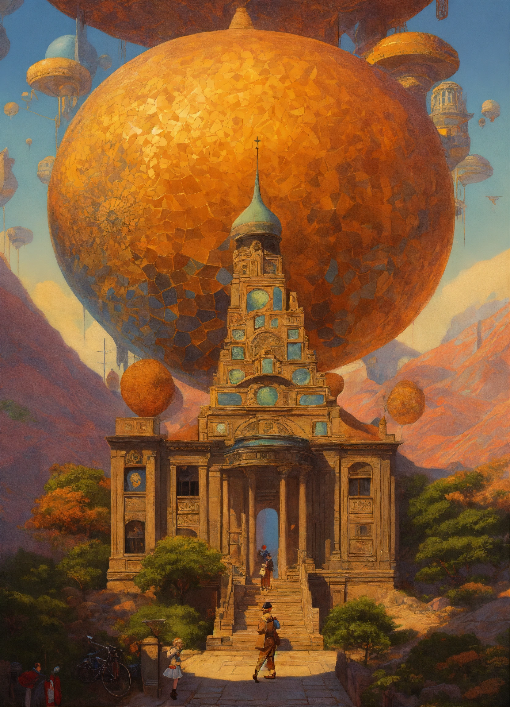 Lexica - École des Beaux-Arts and outsider art and art deco portrait of ...