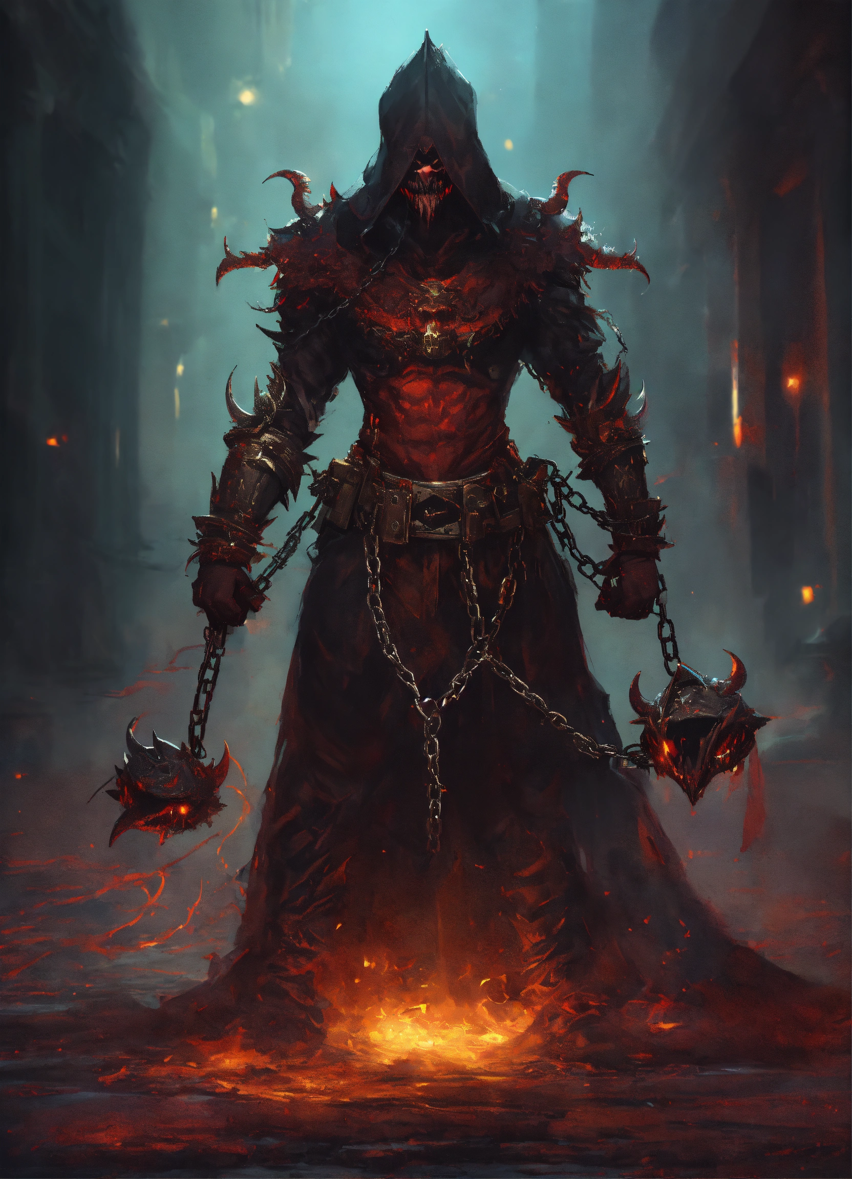 Lexica A chain demon that wears an executioner mask, has several long