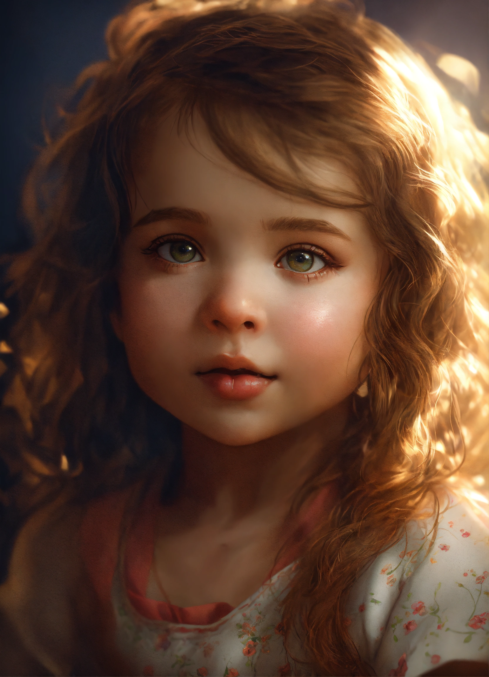 Lexica - Baby little girl, illustrated by greg rutkowski and gaston ...