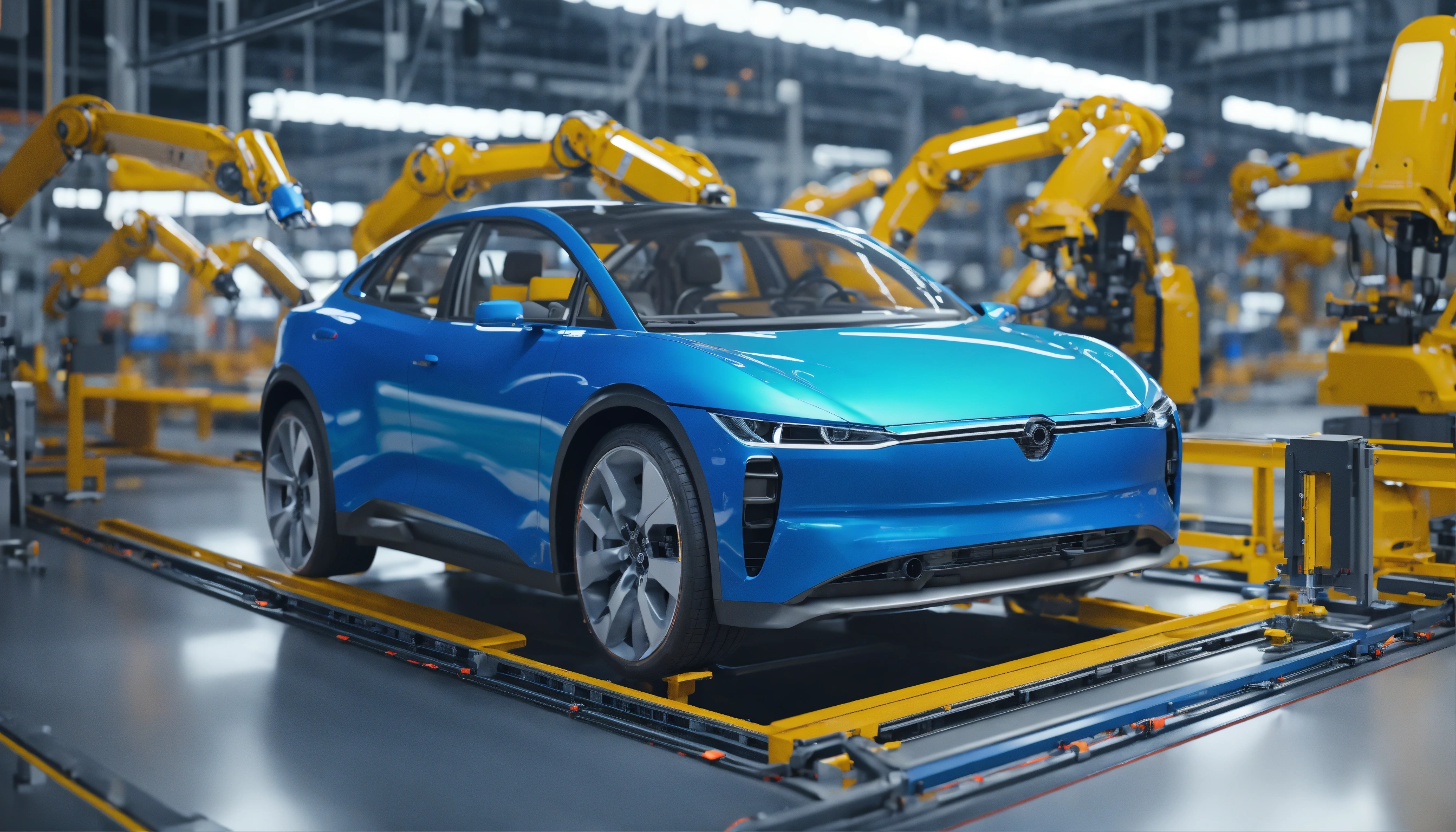 Lexica Automobile Assembly Line In Perspective Robotics In Car