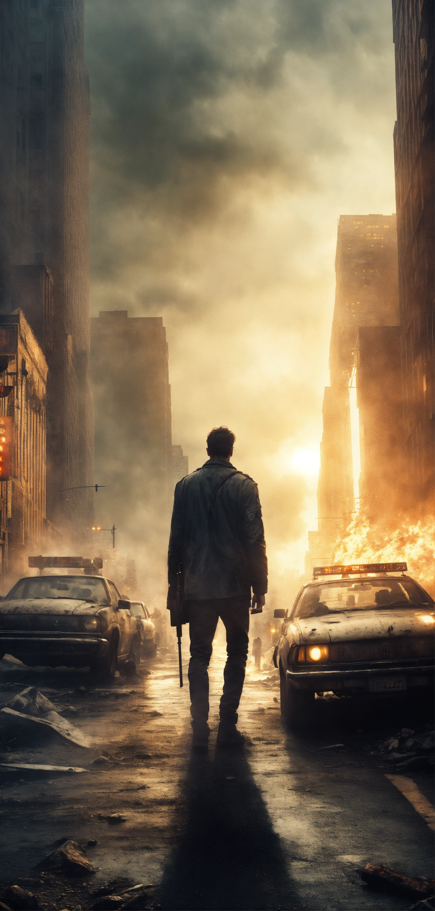Lexica - Beautiful man tall, kinnaman, apocalypse, dark, walk, city ...