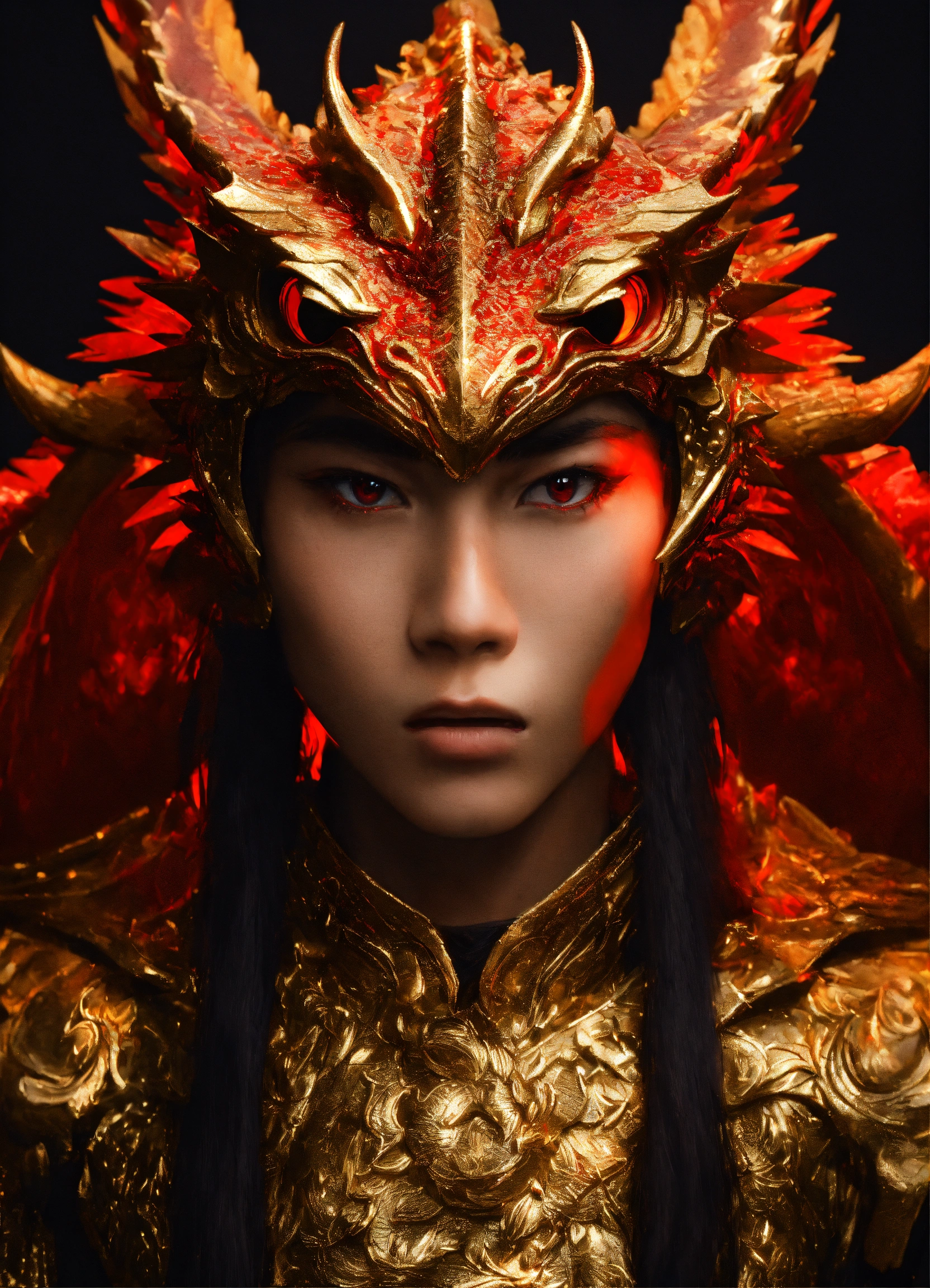 Lexica - Photo quality portrait of a human with features of a gold ...