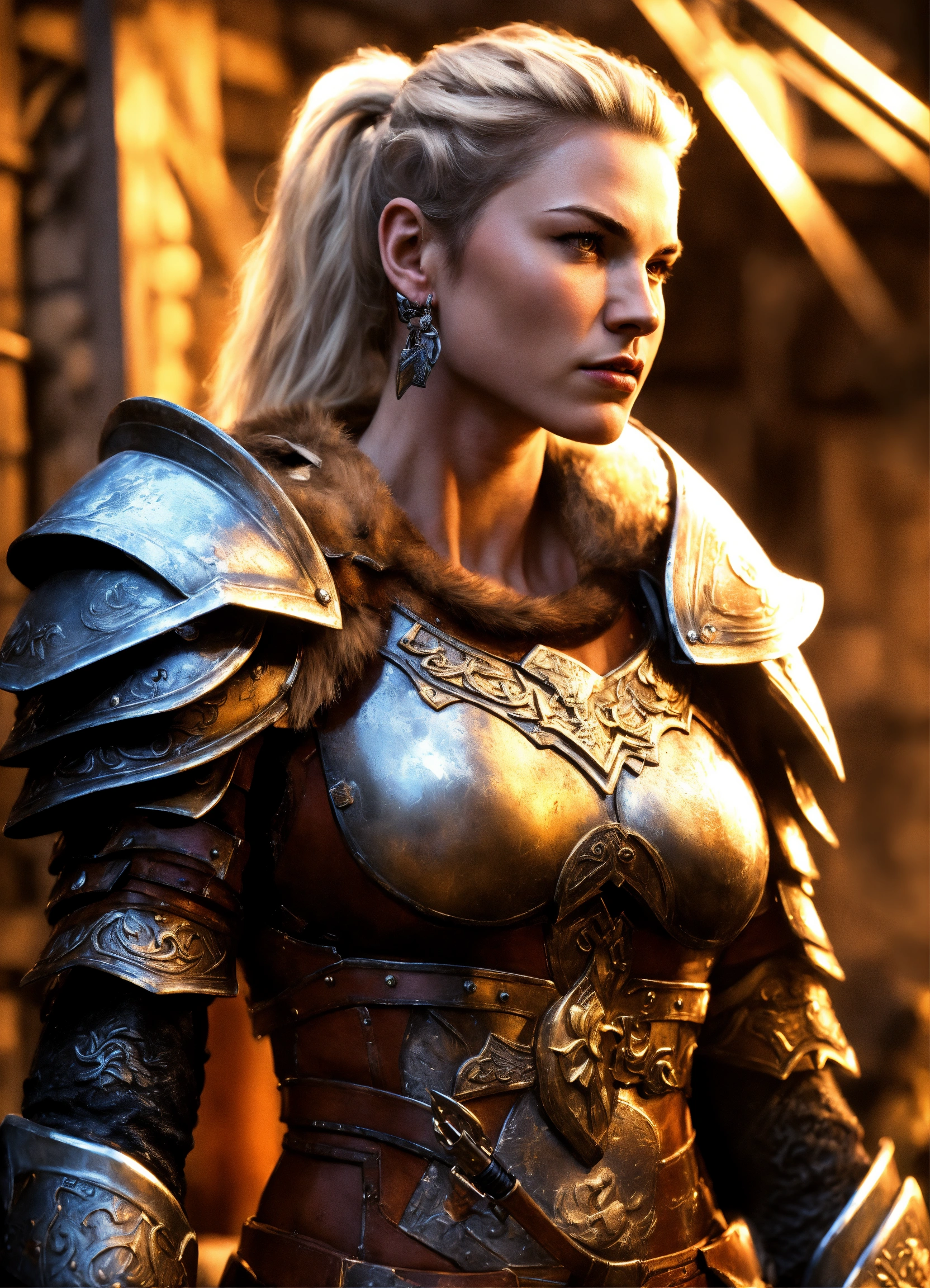 Lexica - Character art, art station, strong, muscular woman, handsome ...