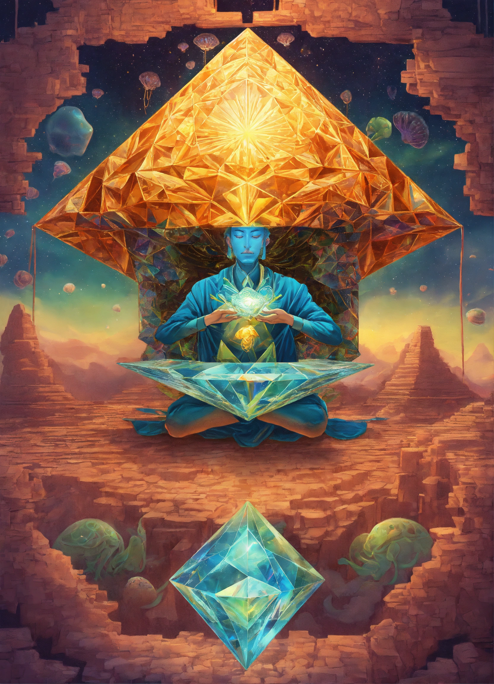 Lexica - Diamond Toad That is Zen master that is meditating in a ...