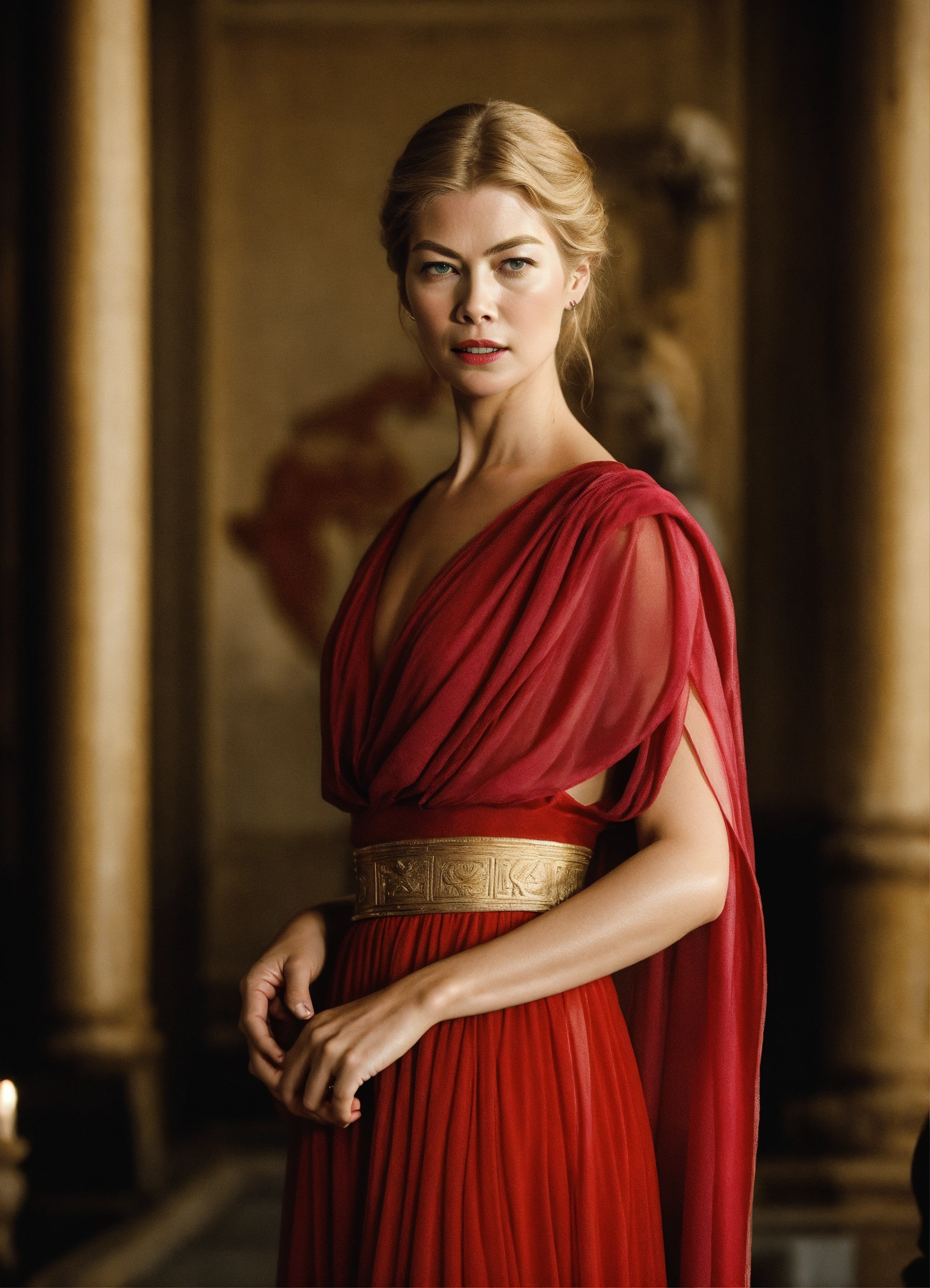Lexica - Rosamund Pike in an ancient Greek dress