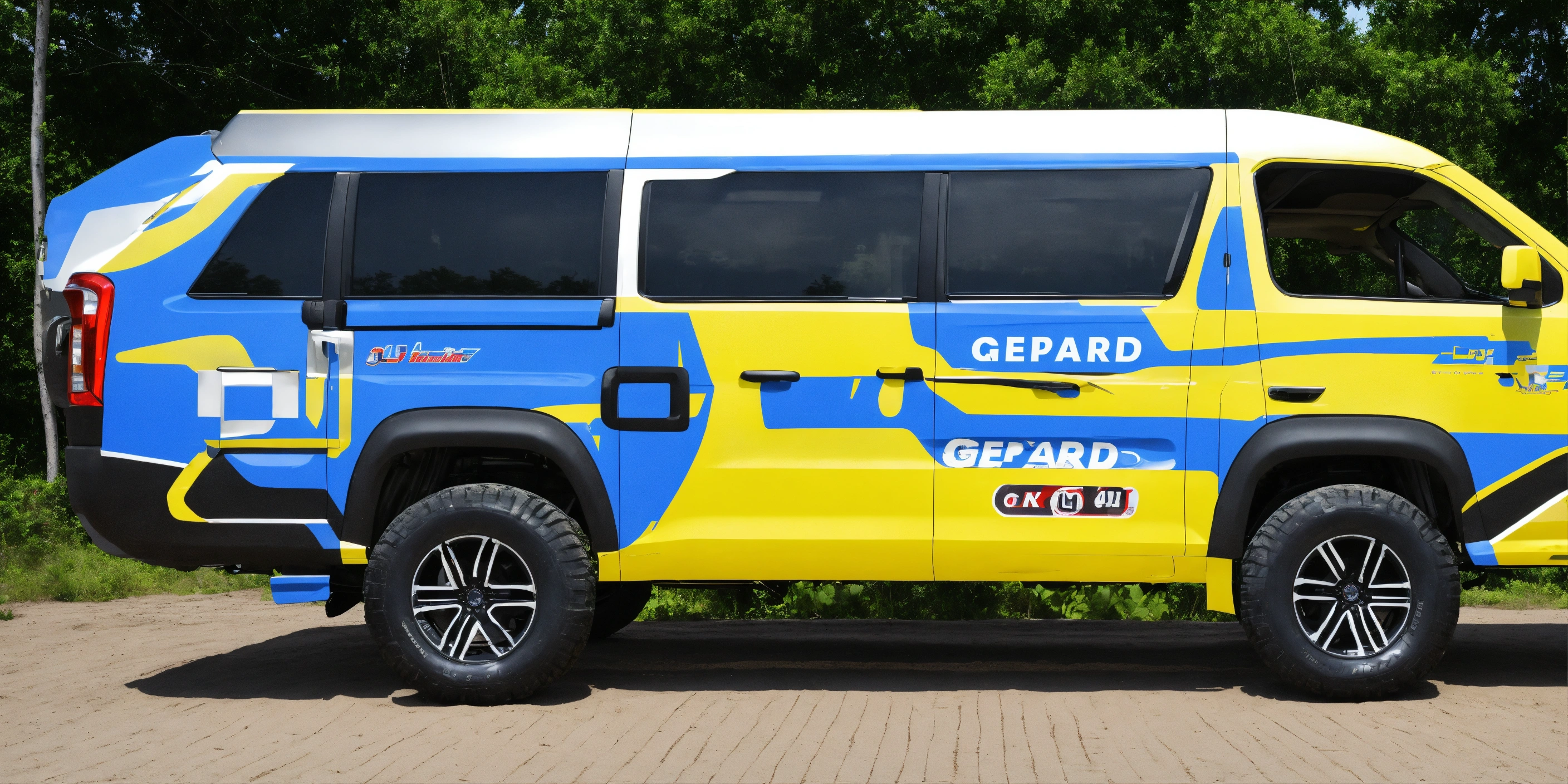 Lexica - Gepard car, 12 seats, big offroad wheels