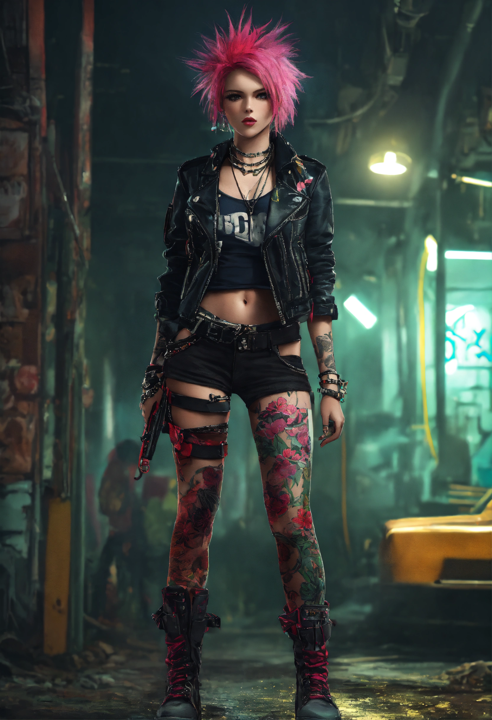 Lexica - Full body , calorful femal punk