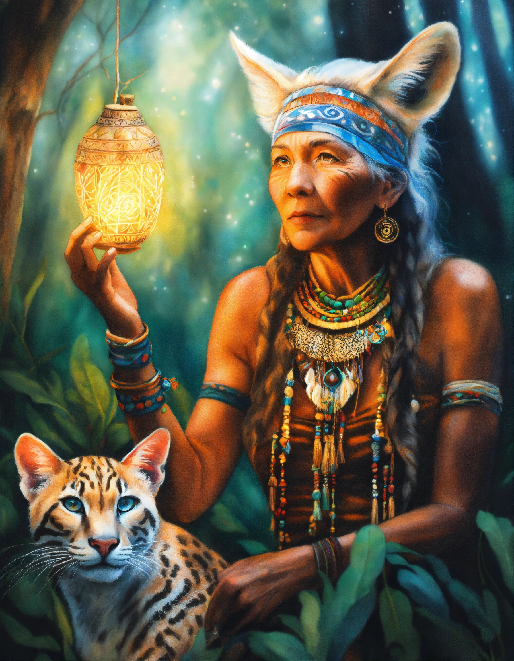 Lexica - Colored pencil illustration full body portrait of an