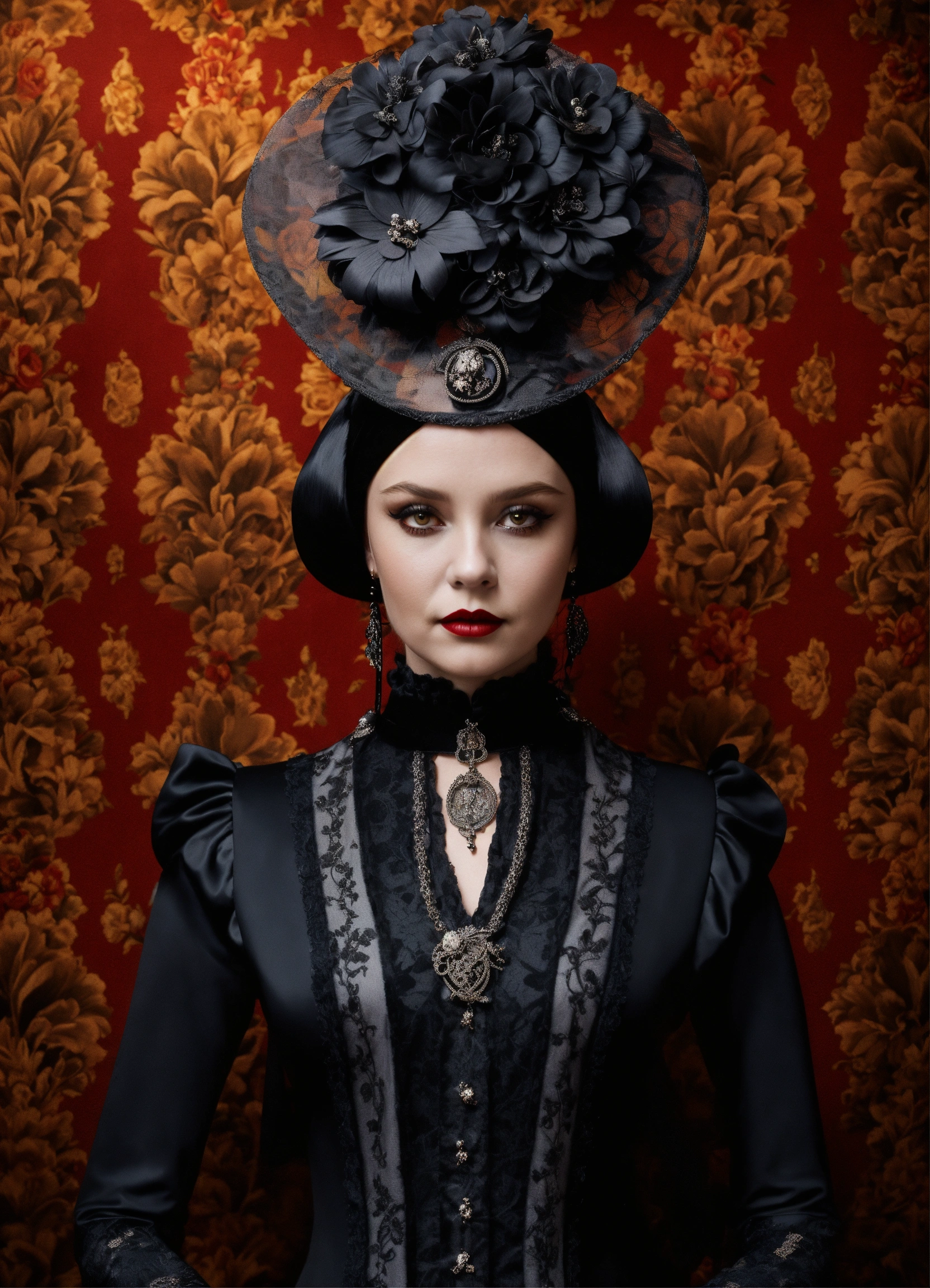 Lexica - Elaborate Gothic Wednesday Addams queen of spades, 40 years ...