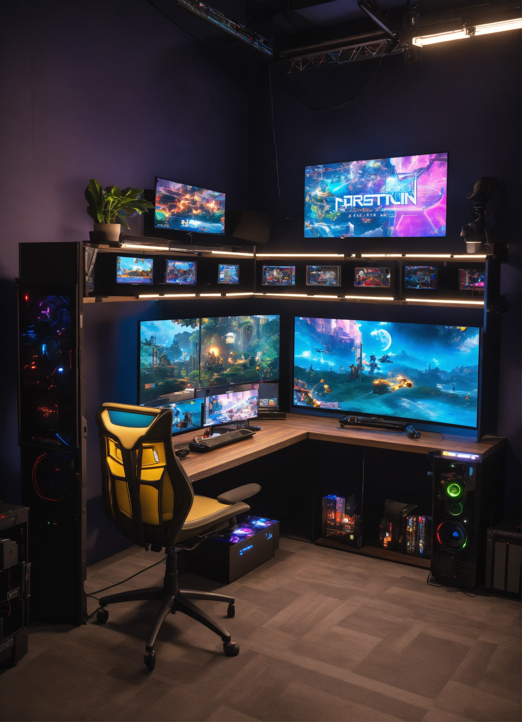 Lexica - A modular gaming station designed with lighting games, screens ...