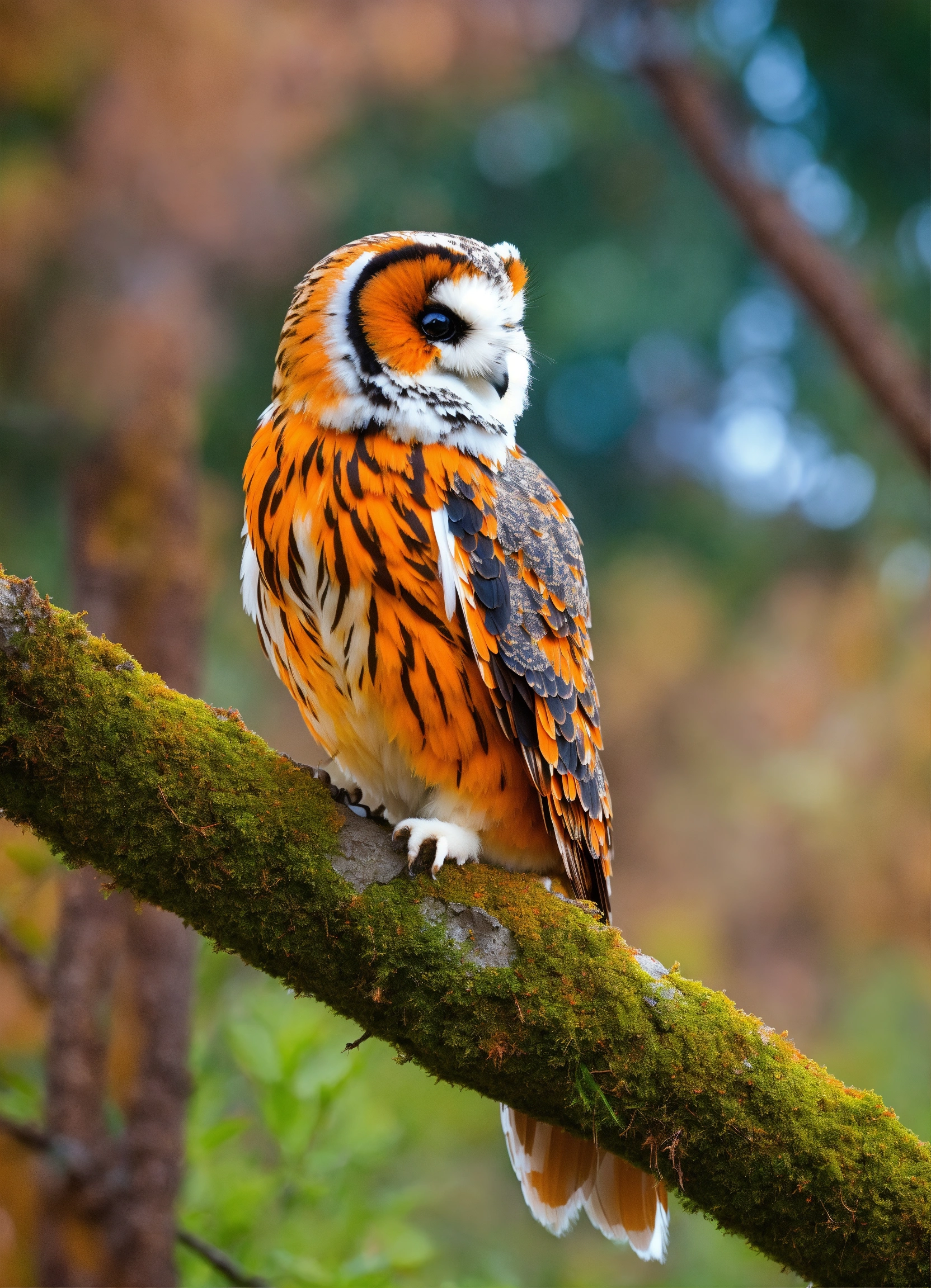 Lexica - Un buho de color naranja