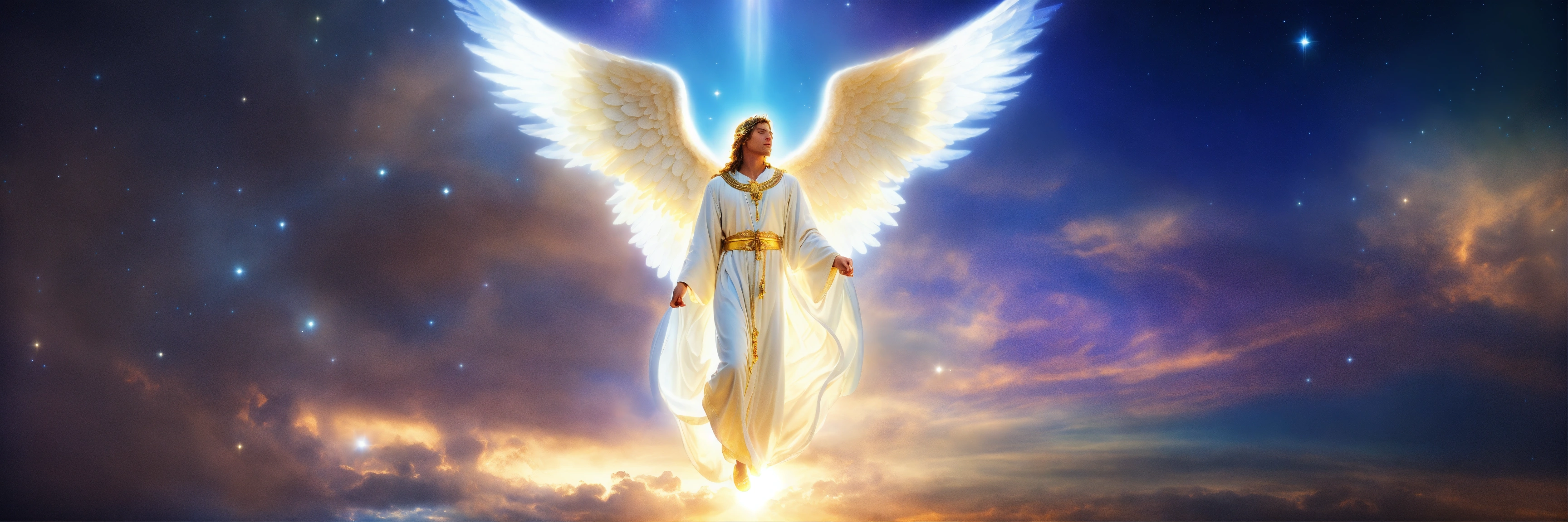 Lexica - Angel moving up beautiful uplifting spiritual visionary scene ...