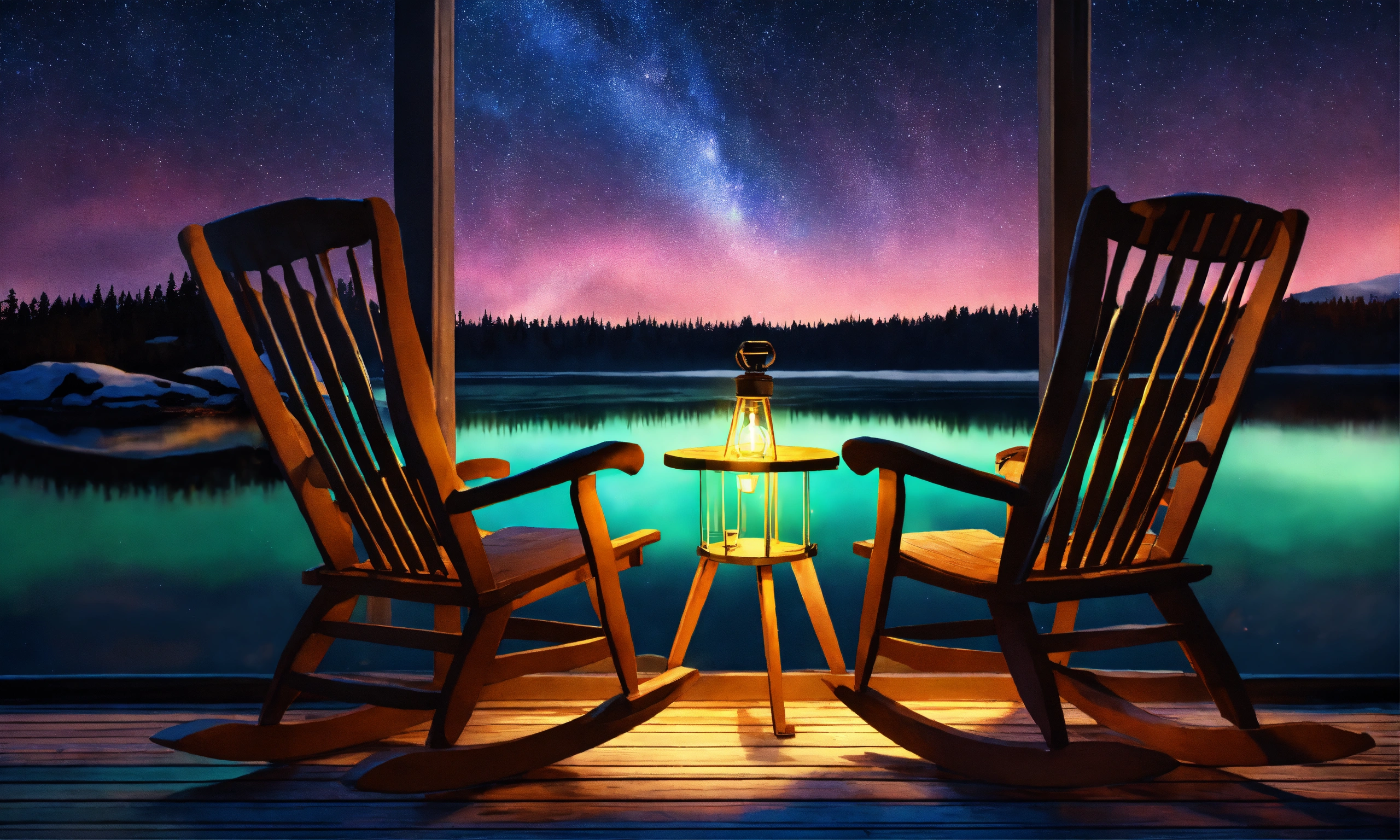 Lexica - Epic shot of very cozy porch with a ultra detailed and ultra ...