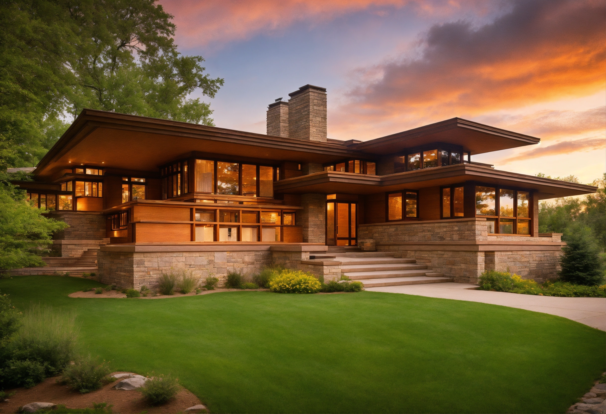 Lexica - A Prairie style house designed by Frank Lloyd Wright